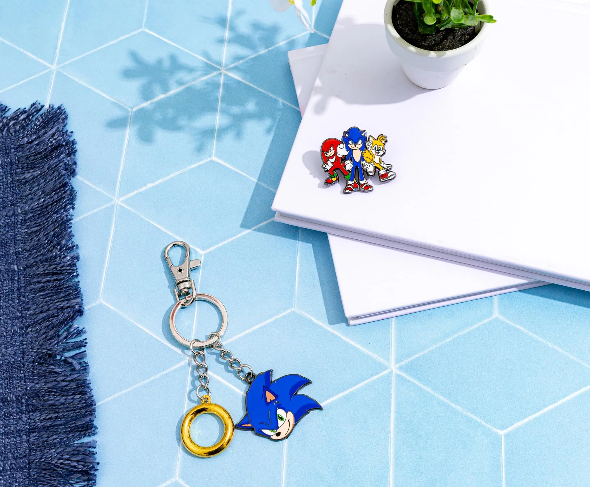 Sonic The Hedgehog Sonic and Ring Charms Keychain - Image 9