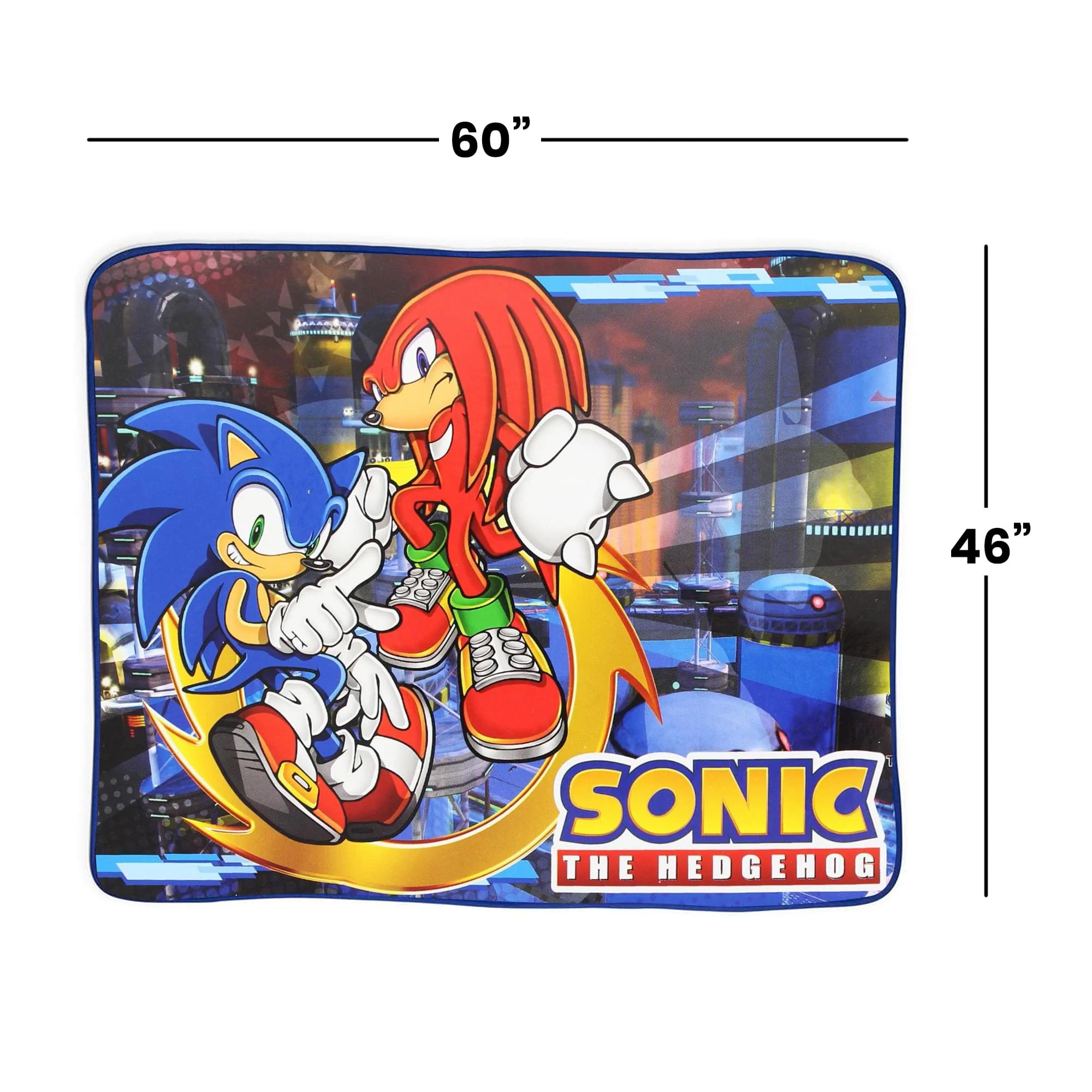 Sonic the Hedgehog Sonic & Knuckles 46x60 Inch Fleece Throw Blanket - Image 2