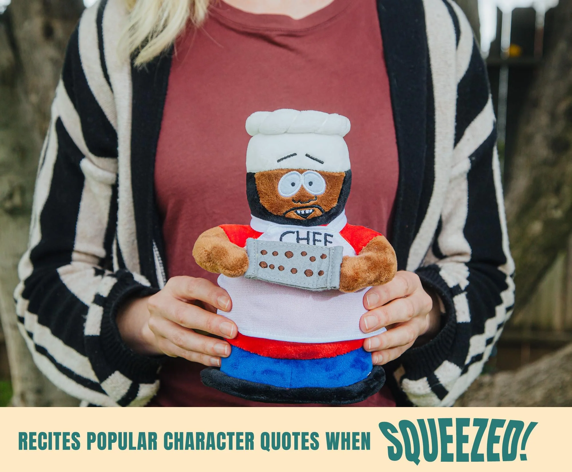 South Park 8-Inch Character Plush Toy With Sound | Chef - Image 5