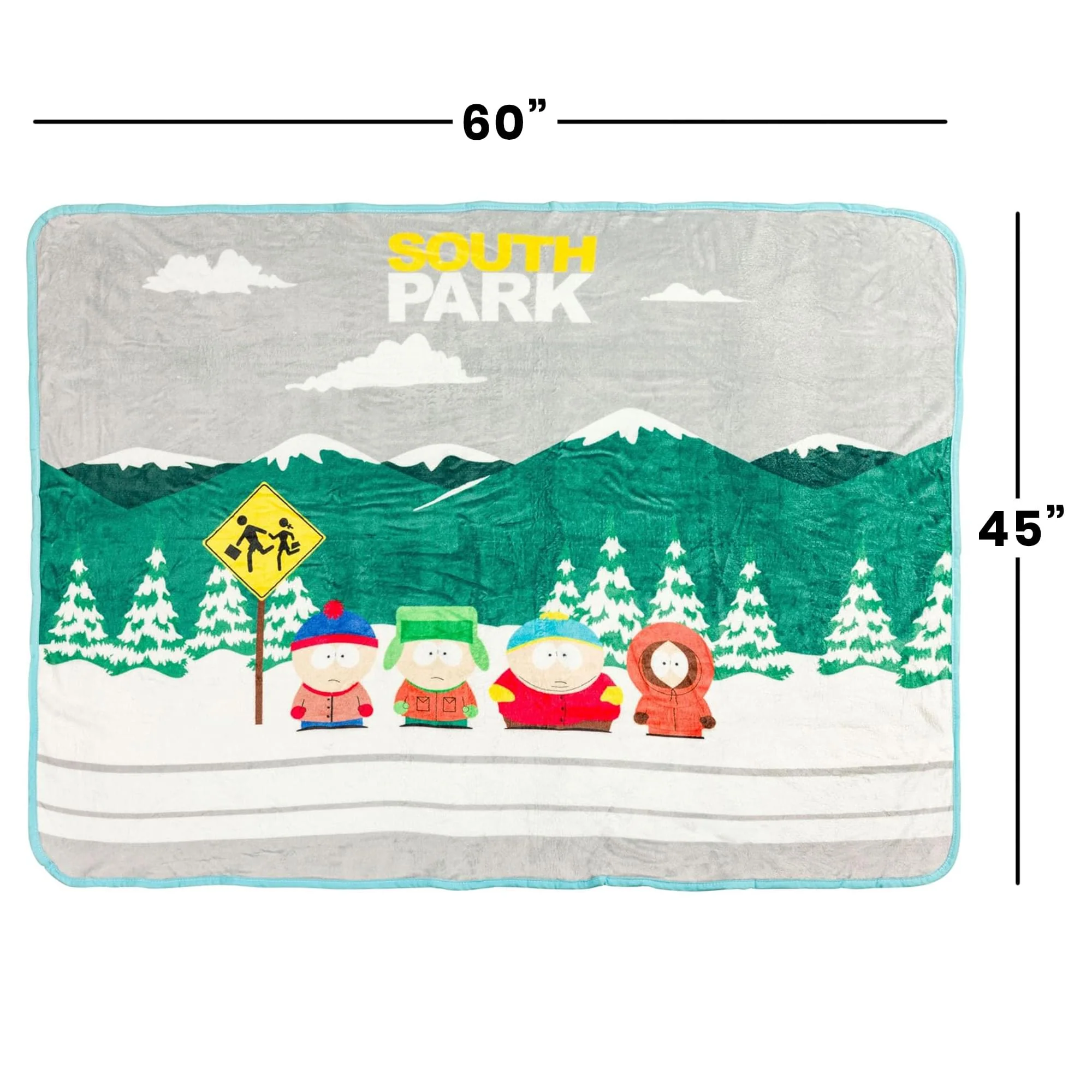 South Park Bus Stop 45 x 60 Inch Fleece Throw Blanket - Image 4