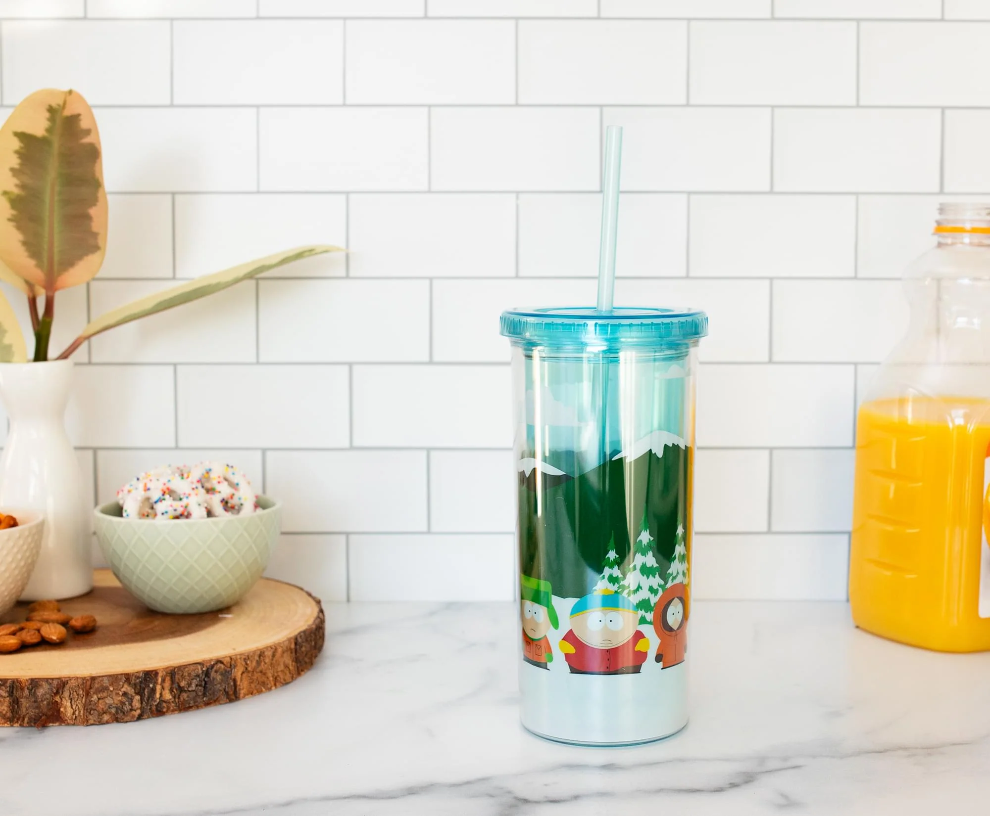 South Park Bus Stop Carnival Cup With Lid and Straw | Holds 20 Ounces - Image 5