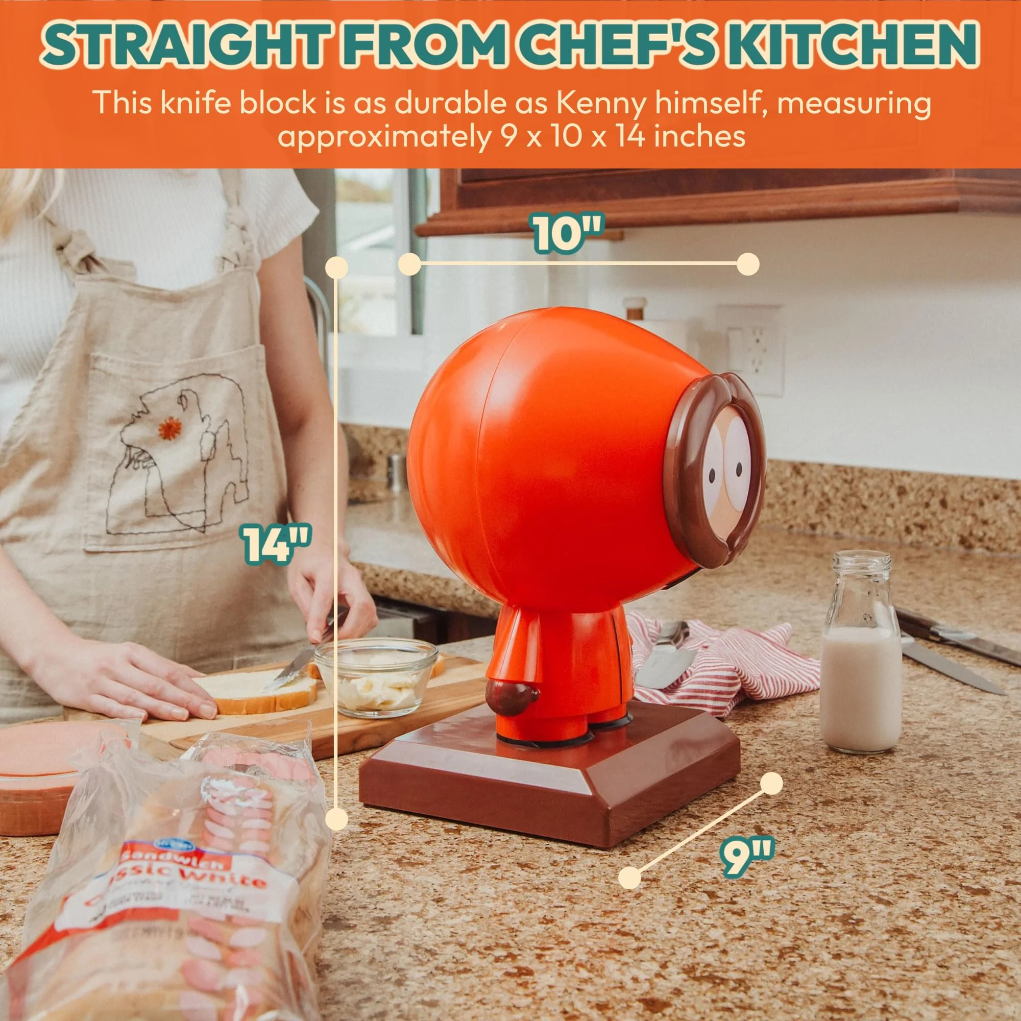 South Park Kenny 10-Slot Knife Block Holder - Image 4