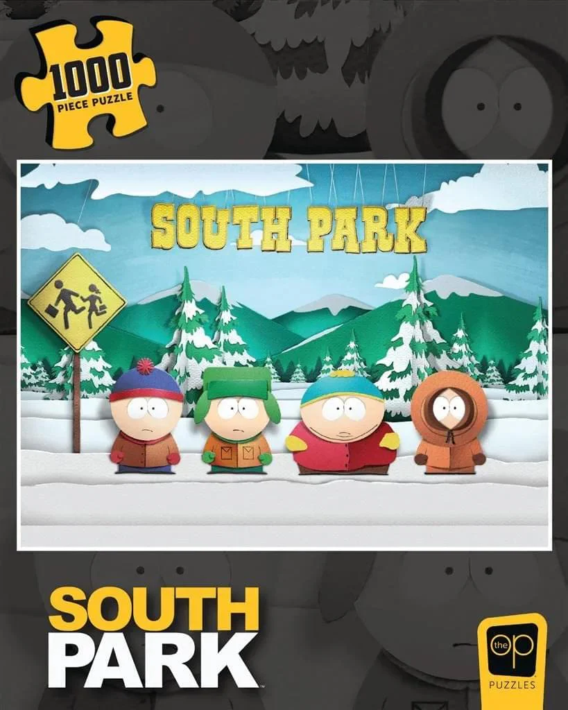 South Park Paper Bus Stop 1000 Piece Jigsaw Puzzle - Image 3