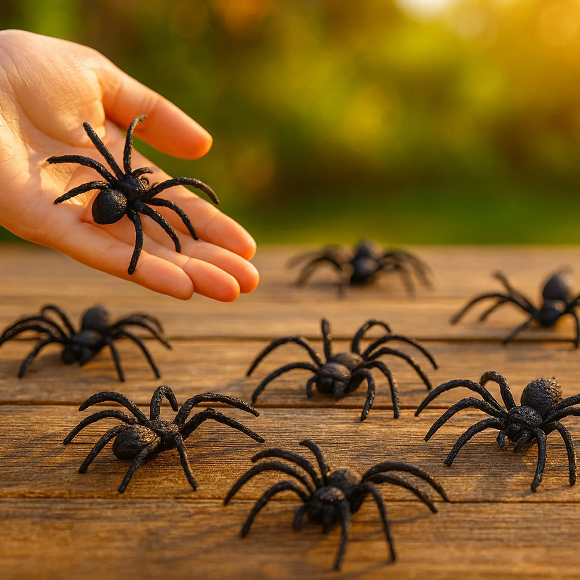 Spiders Halloween Decoration | Bag Of 12 - Image 4
