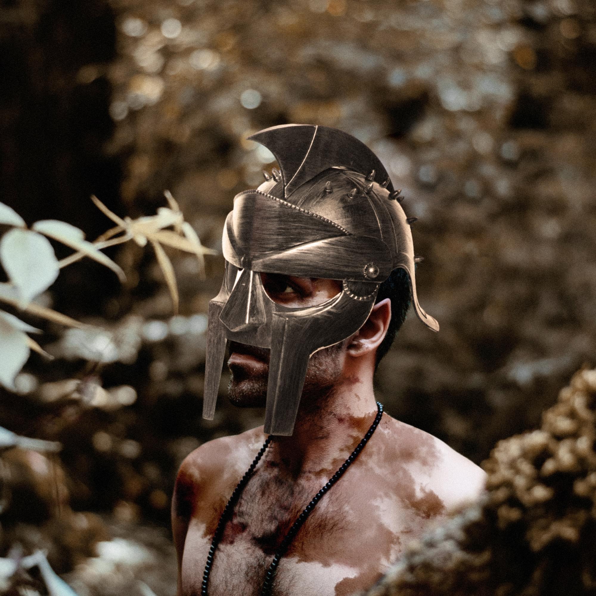 Spiked Gladiator Helmet Adult Costume Accessory - Image 2