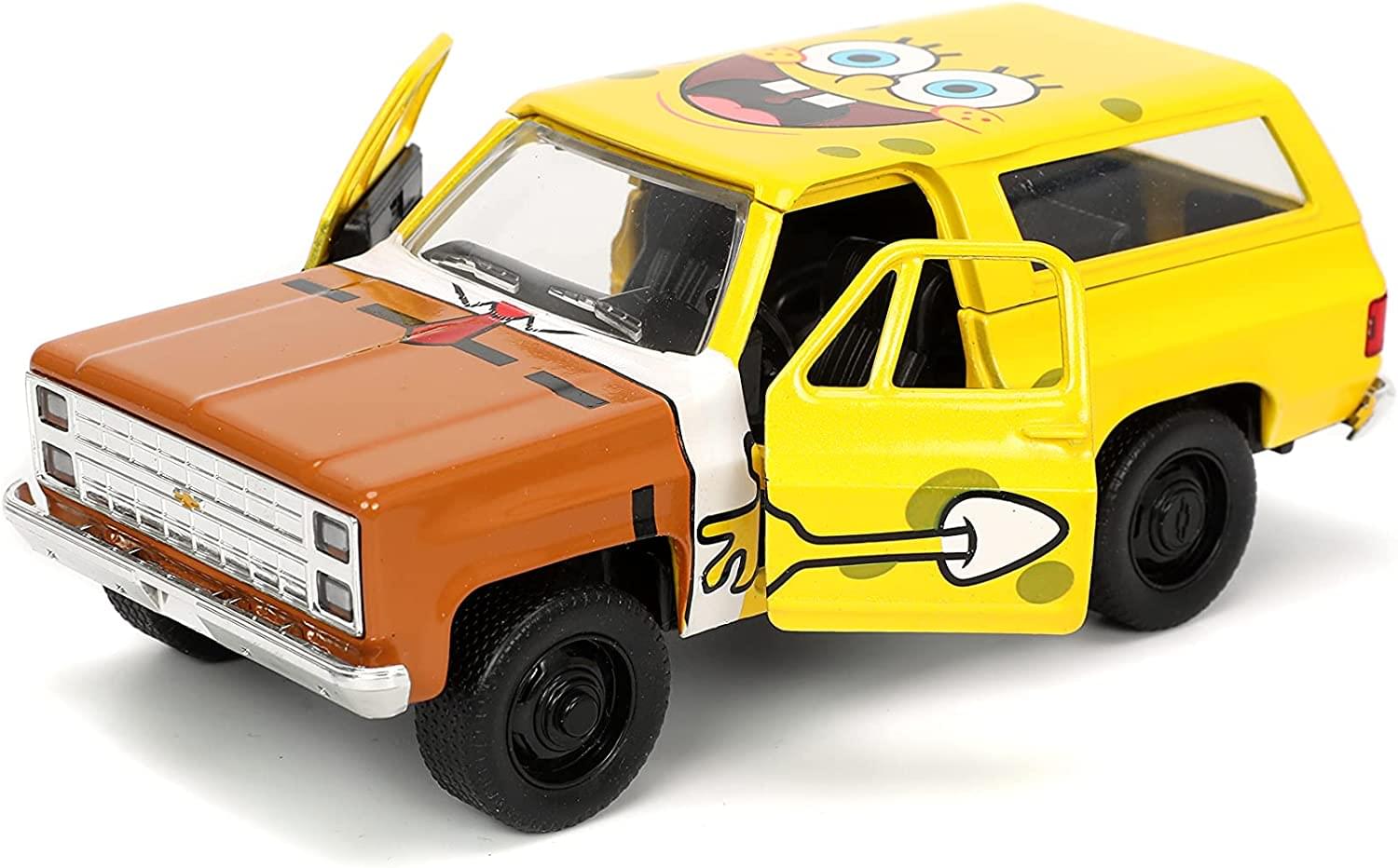 SpongeBob 1:32 1980 Chevy Blazer K5 Diecast Car and Figure - Image 3