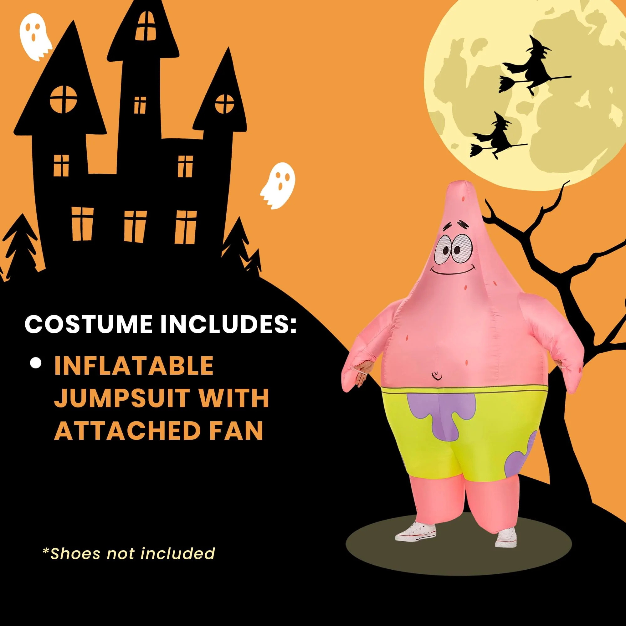 SpongeBob Inflatable Patrick Star Adult Costume | One Size Fits Most - Image 5