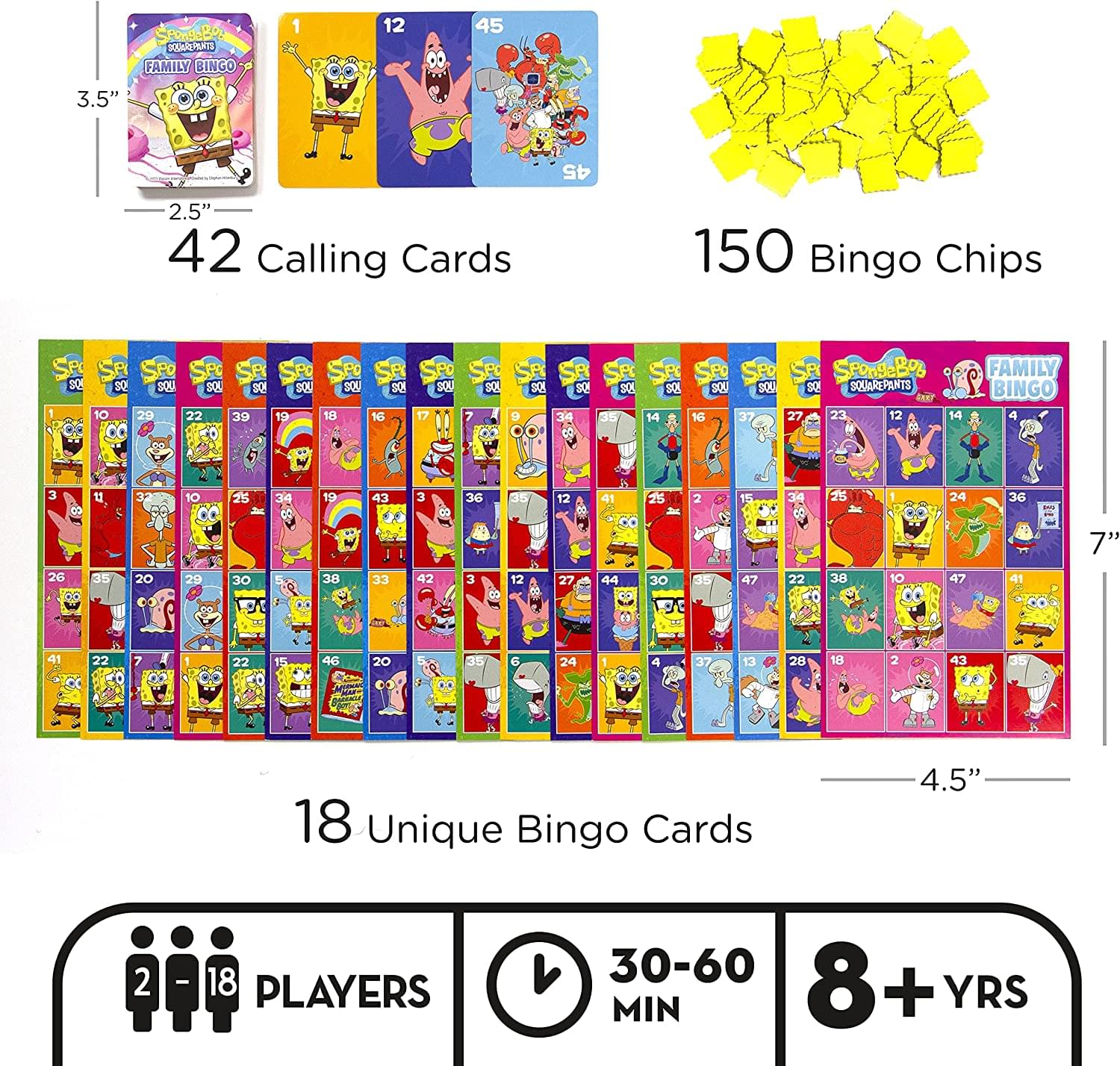 SpongeBob SquarePants Family Bingo | 2-18 Players - Image 2