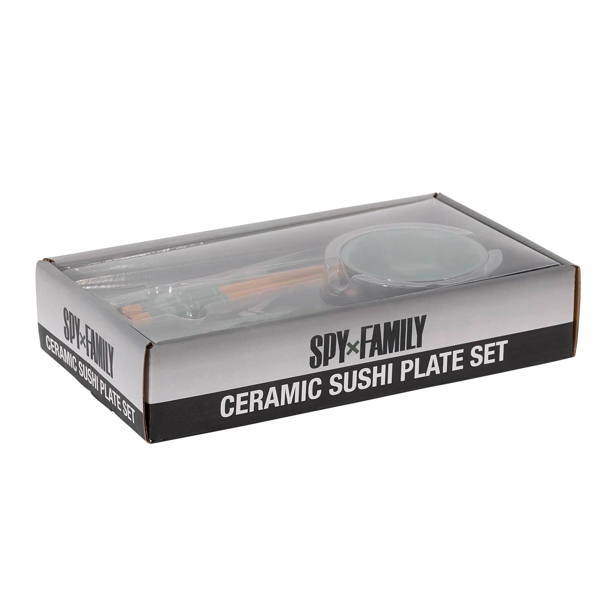 Spy x Family Trio 3-Piece Ceramic Sushi Set With Sauce Bowl and Chopsticks - Image 3
