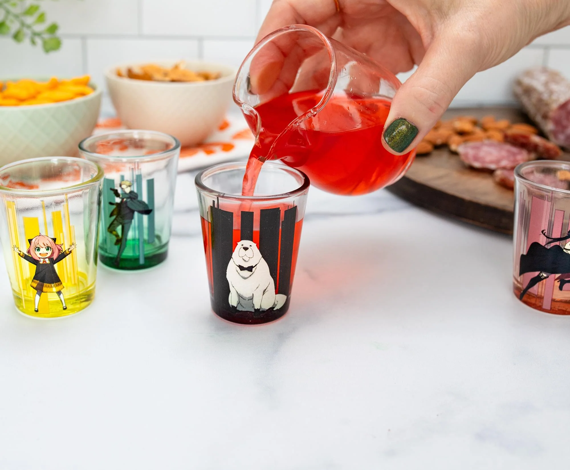 Spy x Family Trio and Logo 2-Ounce Mini Shot Glasses | Set of 4 - Image 6