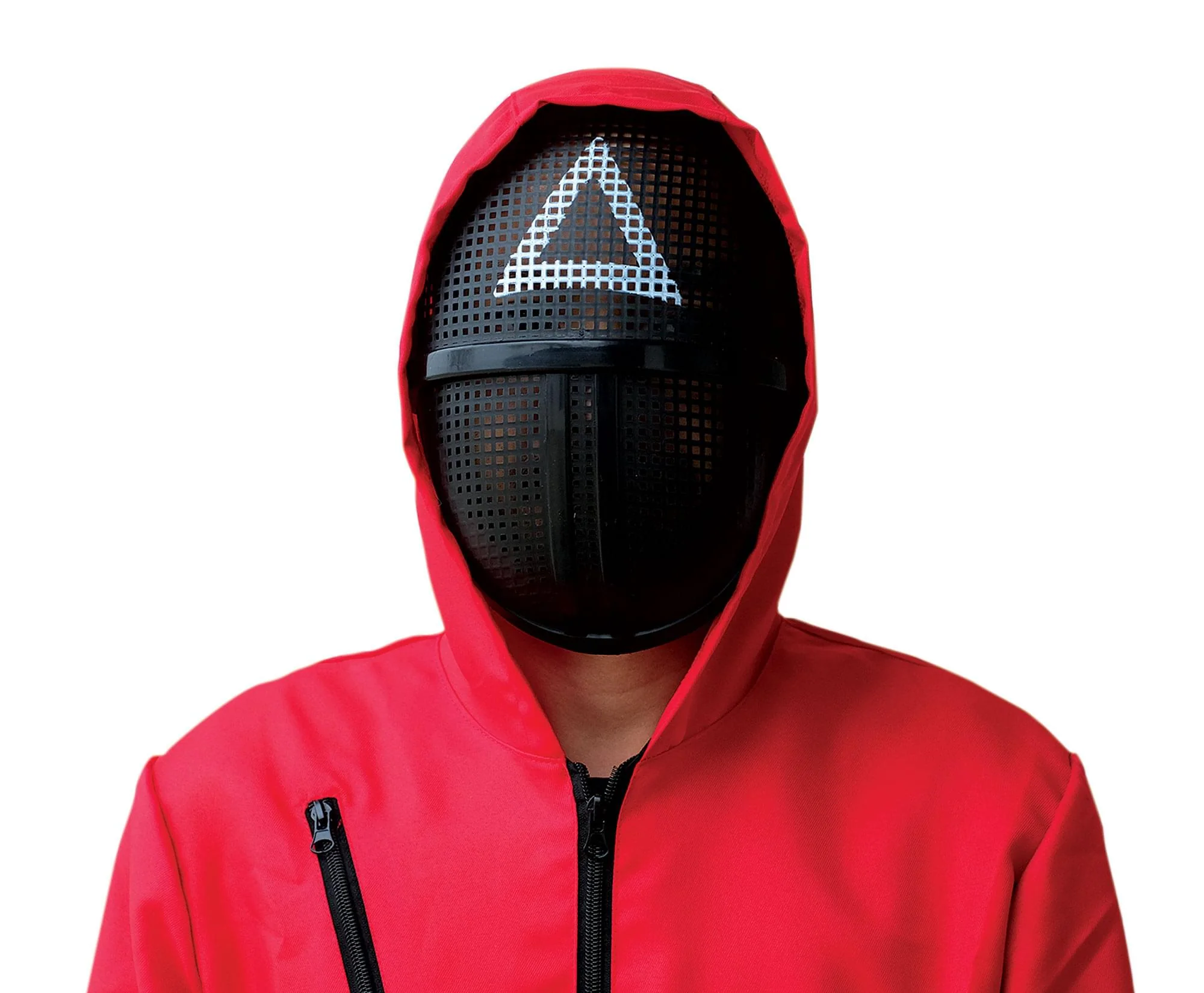 Squid Game Inspired Triangle Plastic Costume Mask for Adults | Soldier - Image 4