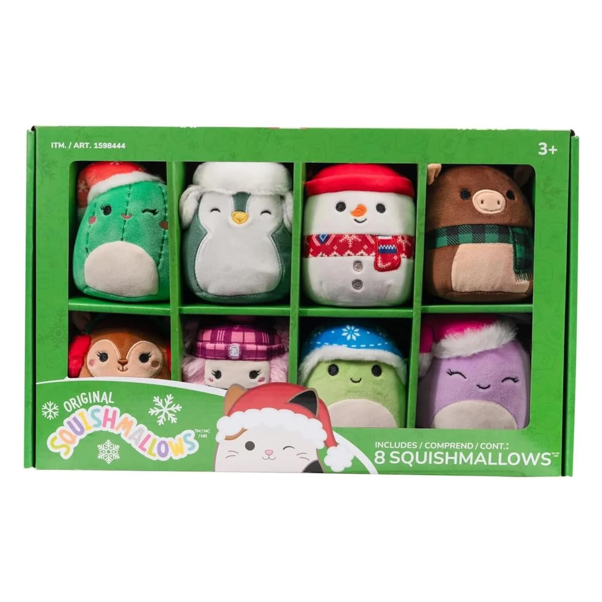 Squishmallow 4 Inch Plush Ornament 8 Pack | Winter - Image 2