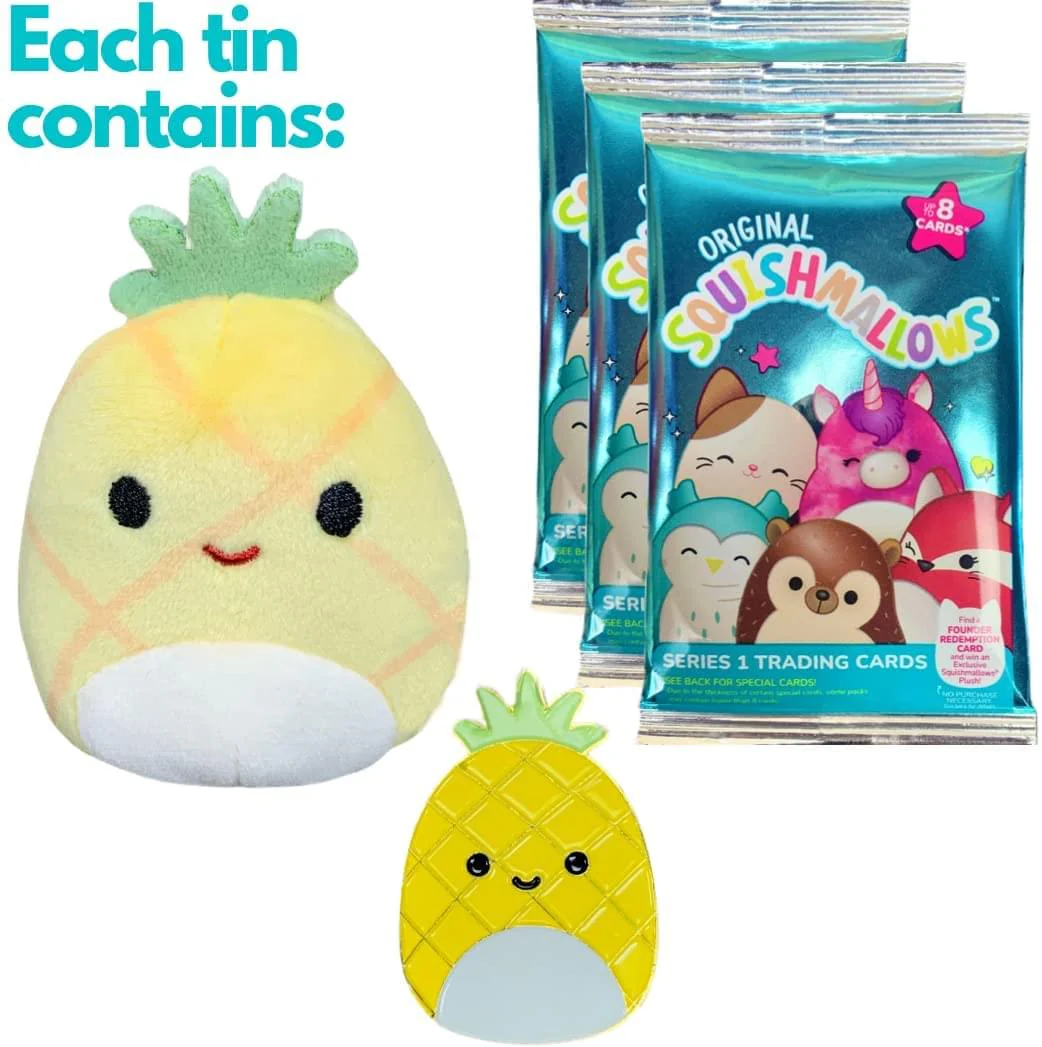 Squishmallow Trading Card Collector Tin Series 1 | Maui The Pineapple - Image 2