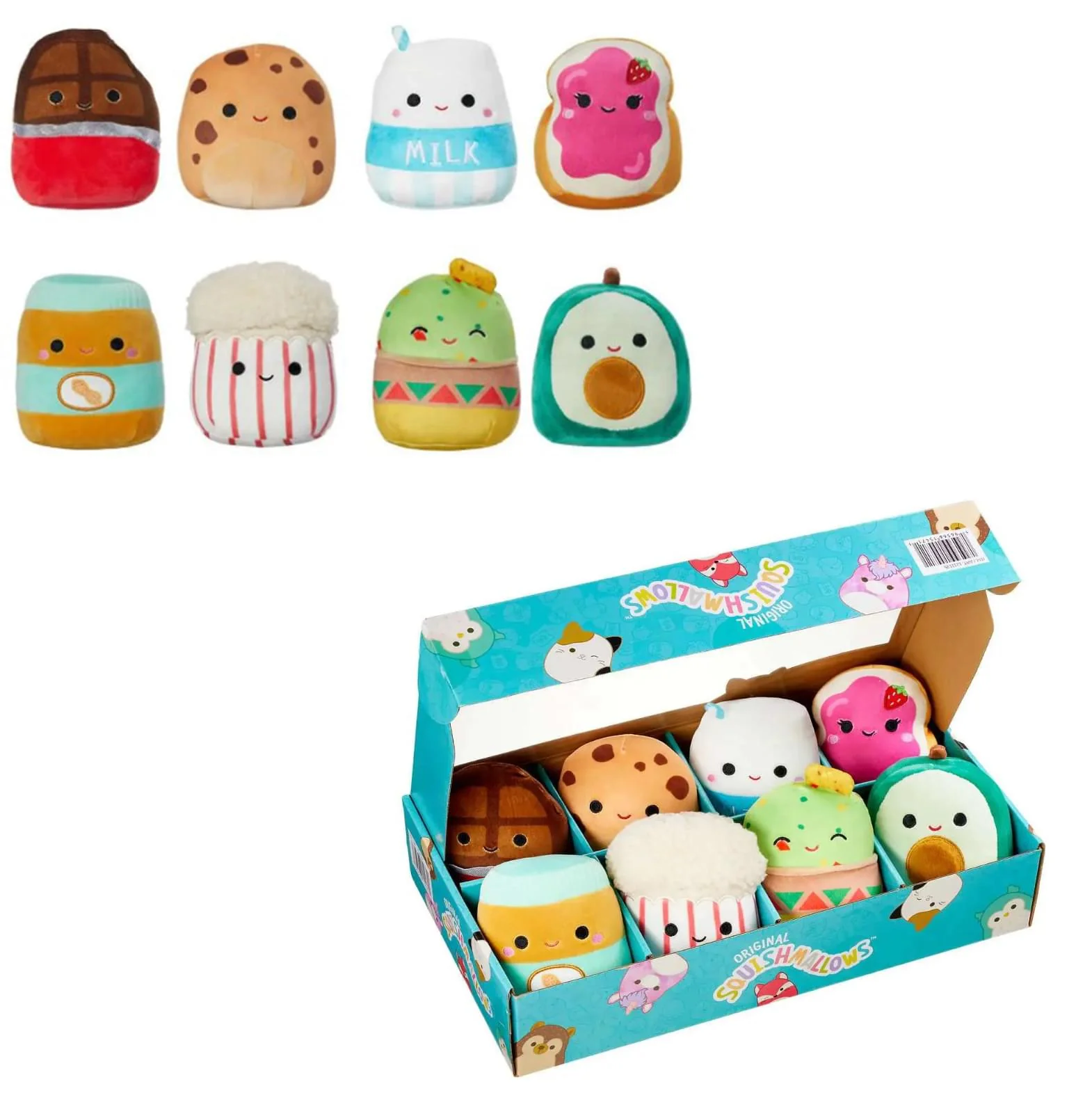 Squishmallows 5 Inch Mini Plush 8 Pack | Food - Image 3