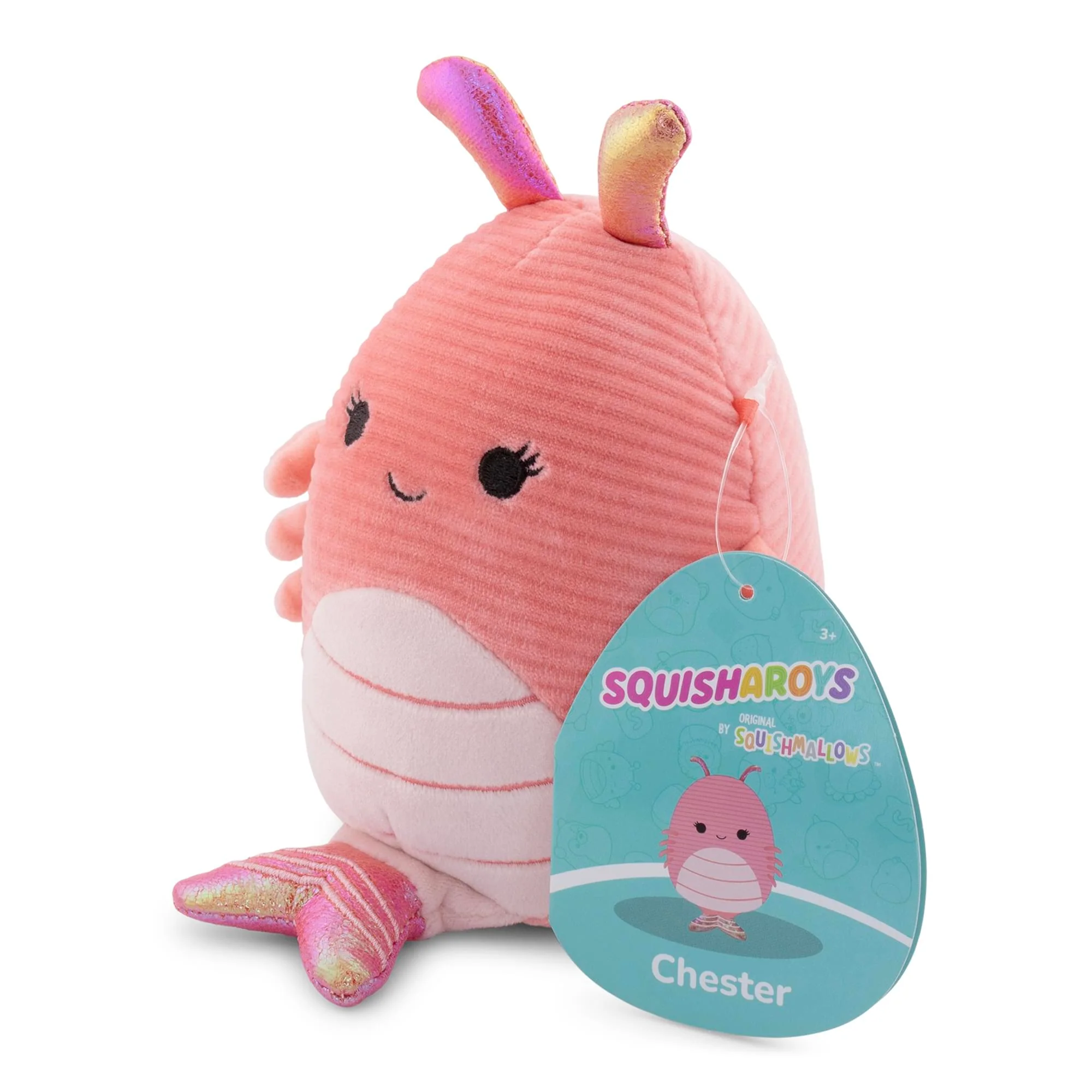 Squishmallows 5 Inch Squisharoy Plush | Chester The Shrimp - Image 3