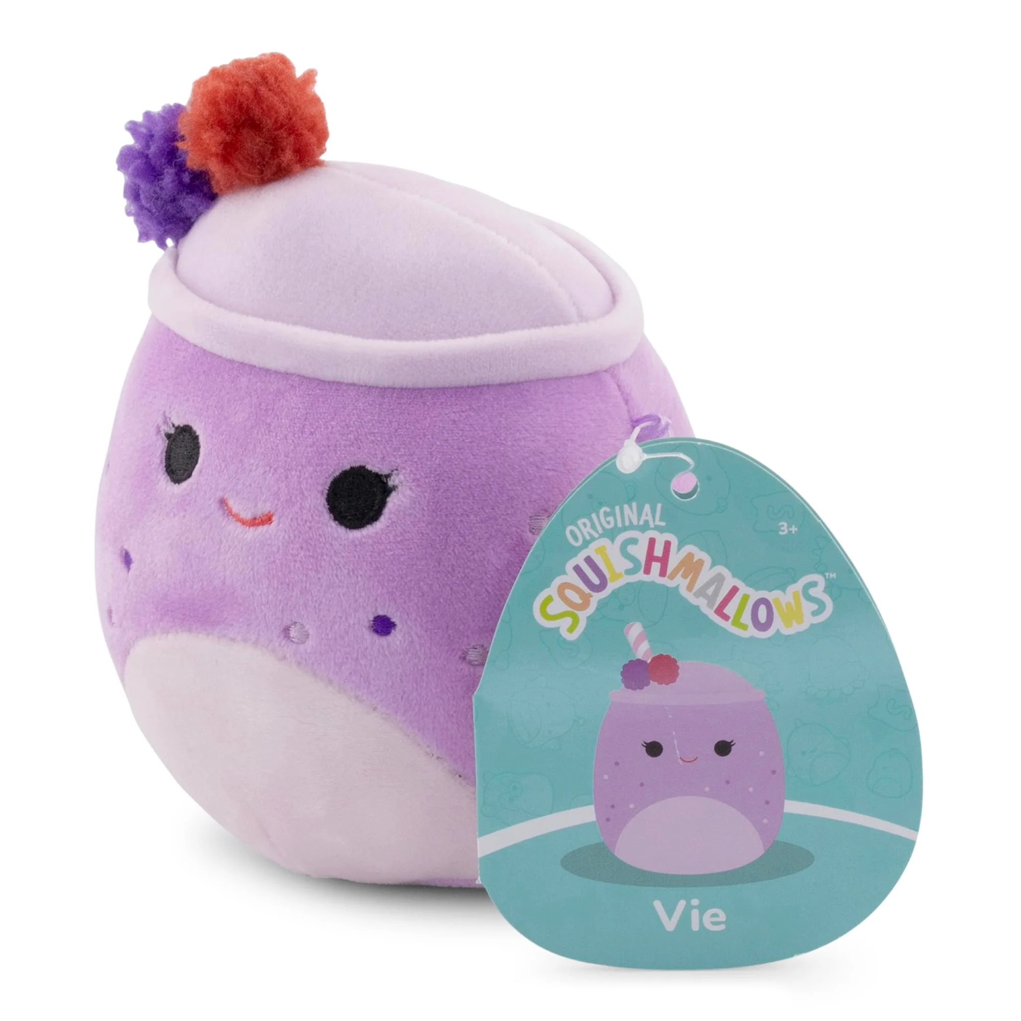 Squishmallows Breakfast Squad 5 Inch Plush | Vie The Berry Smoothie - Image 2