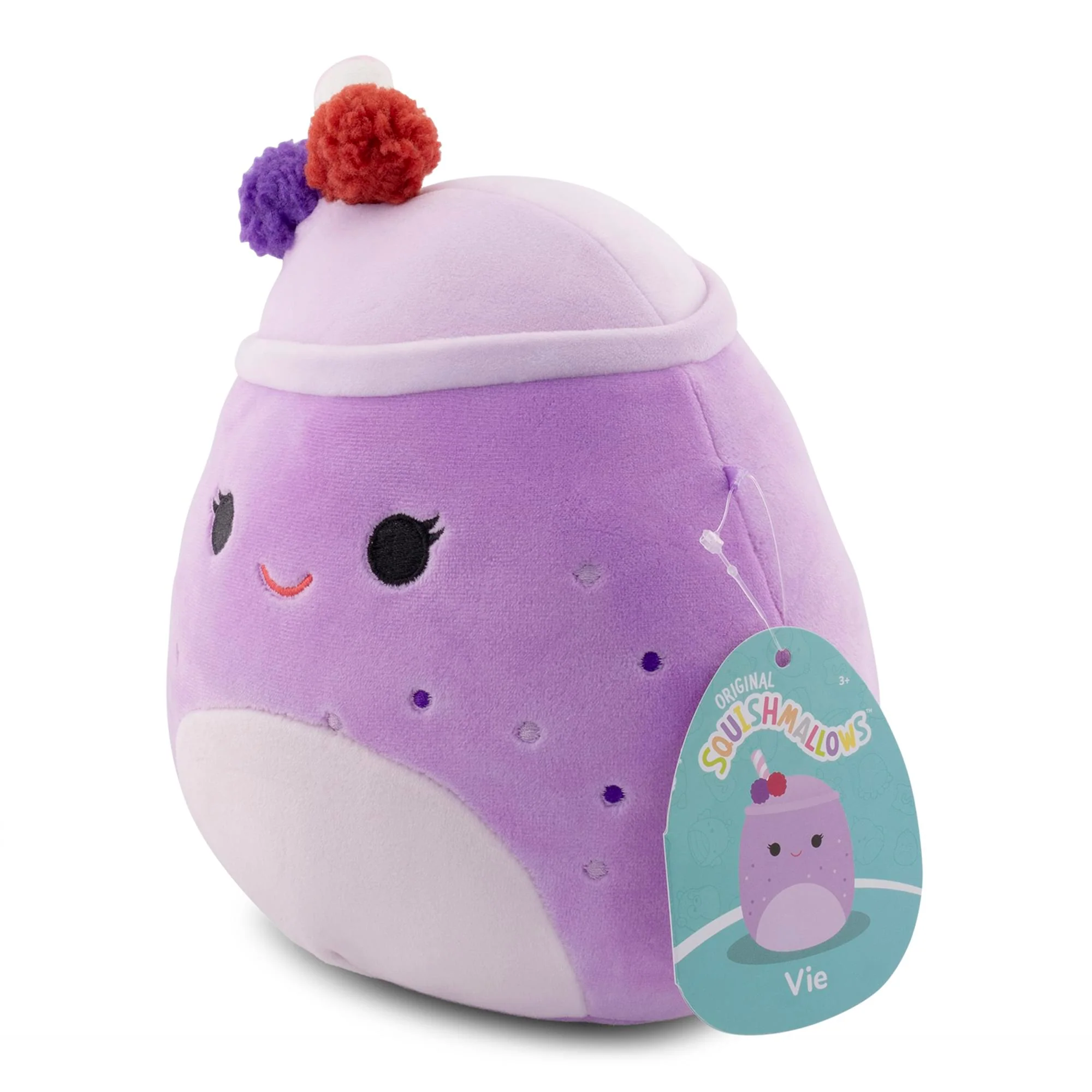 Squishmallows Breakfast Squad 8 Inch Plush | Vie The Berry Smoothie - Image 2