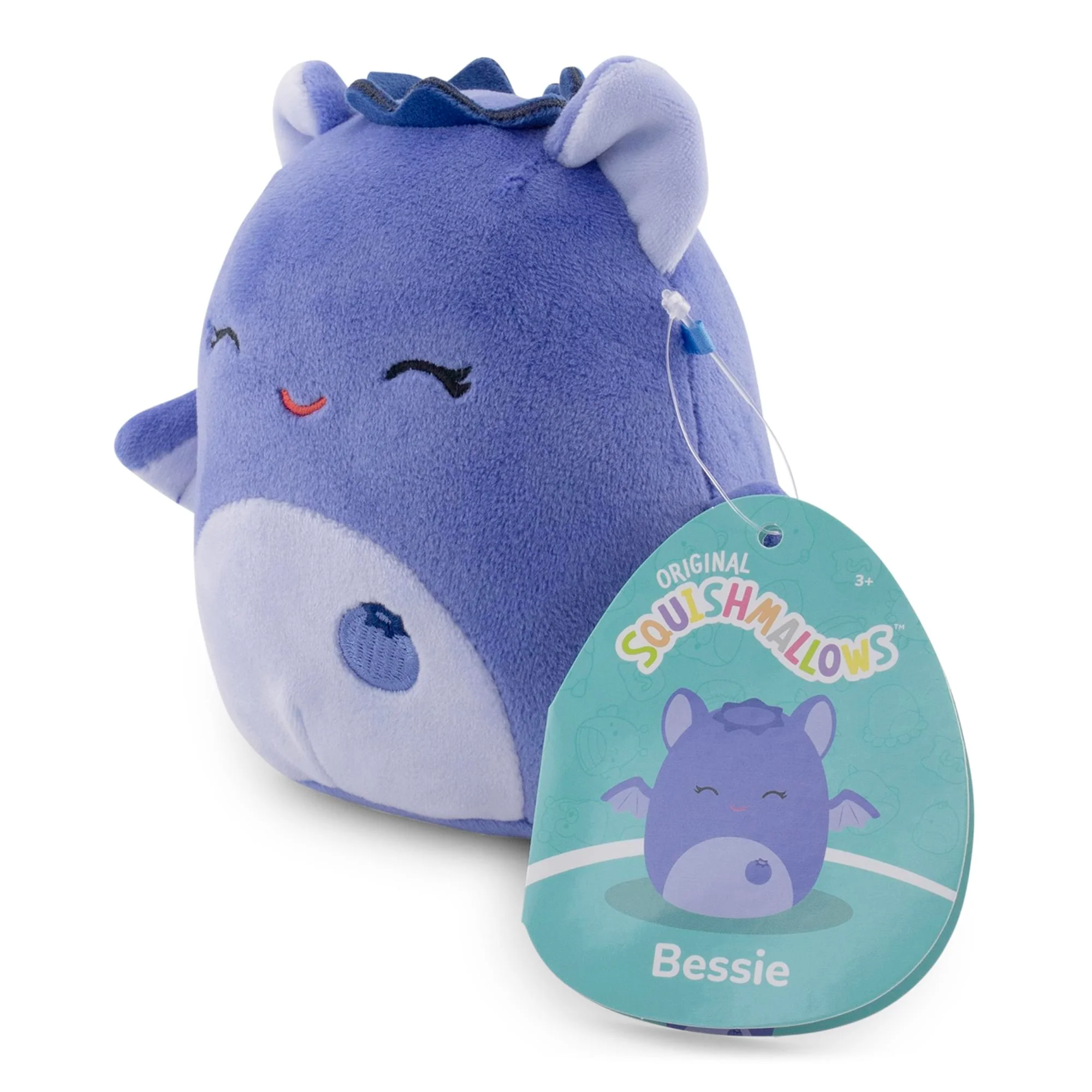 Squishmallows Fruit Hybrid Squad 5 Inch Plush | Bessie The Blueberry Bat - Image 3