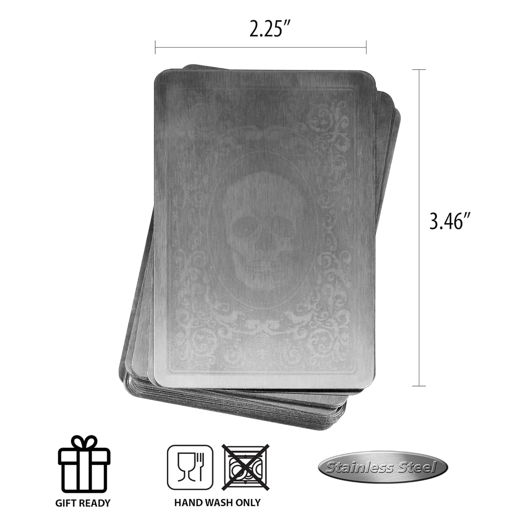 Stainless Steel Playing Cards With Lockbox - Image 6