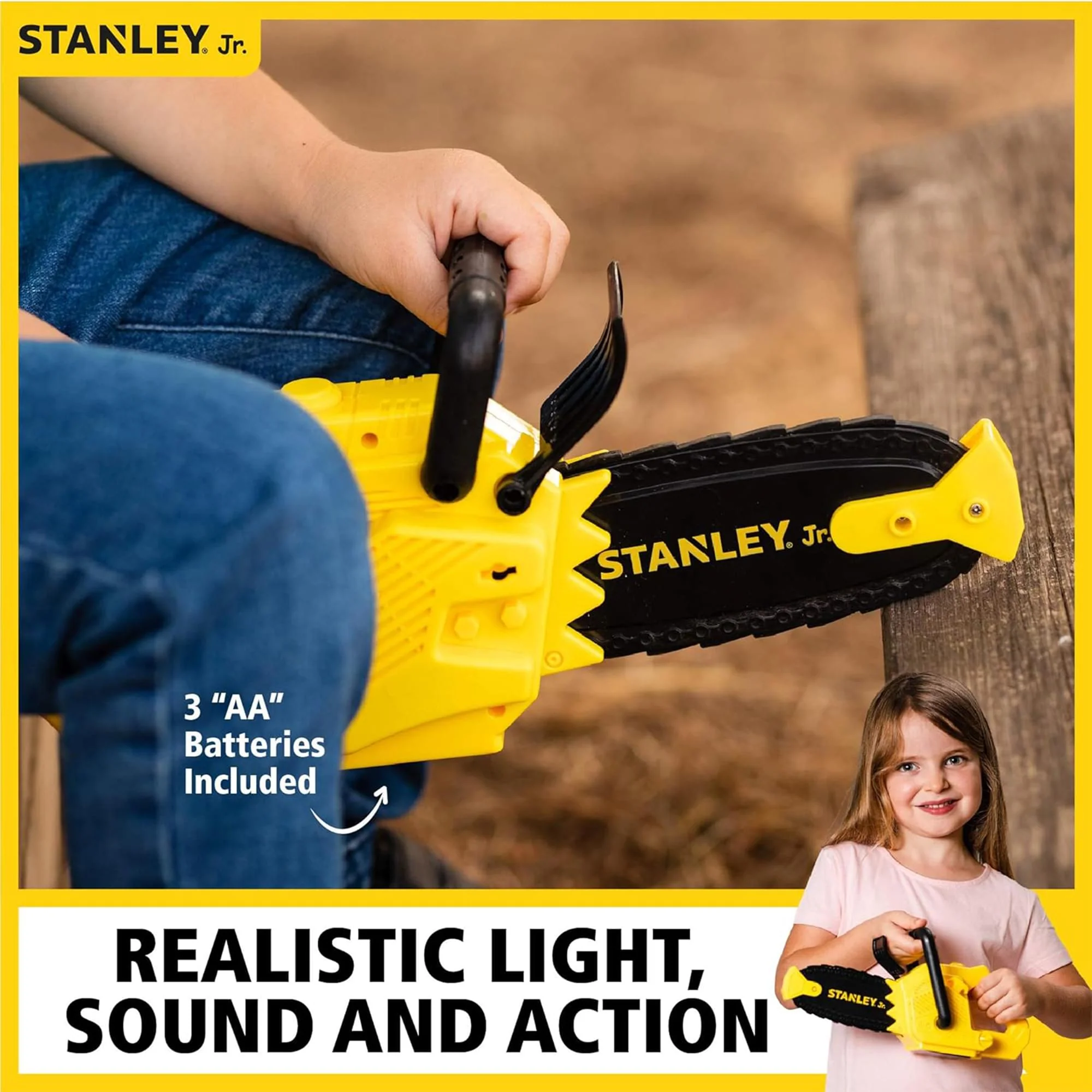 Stanley Jr. Battery Operated Toy Small Blade Chainsaw - Image 6