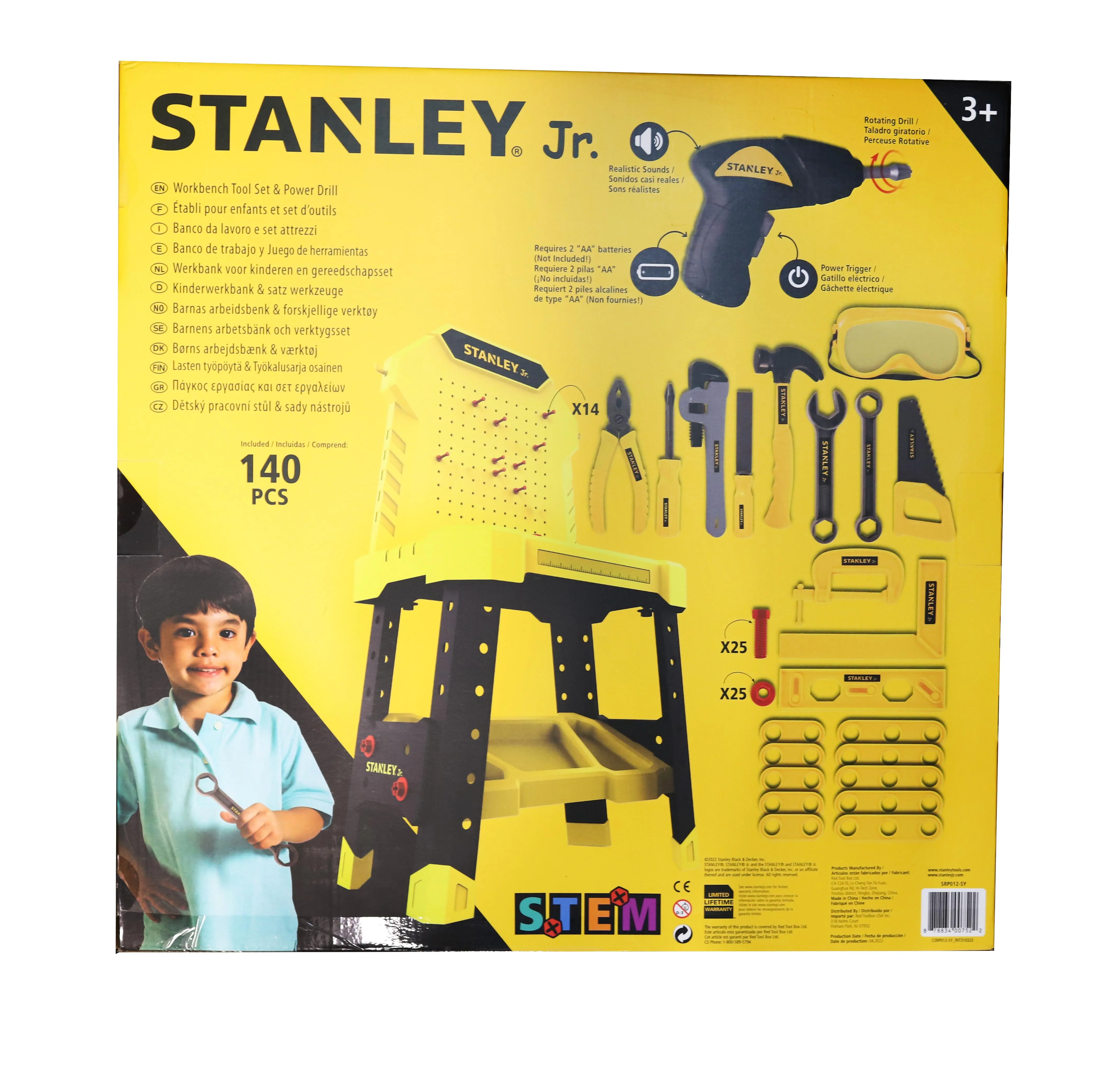 Stanley Jr. Workbench Mega Tool Set | 140 Pieces - Image 2