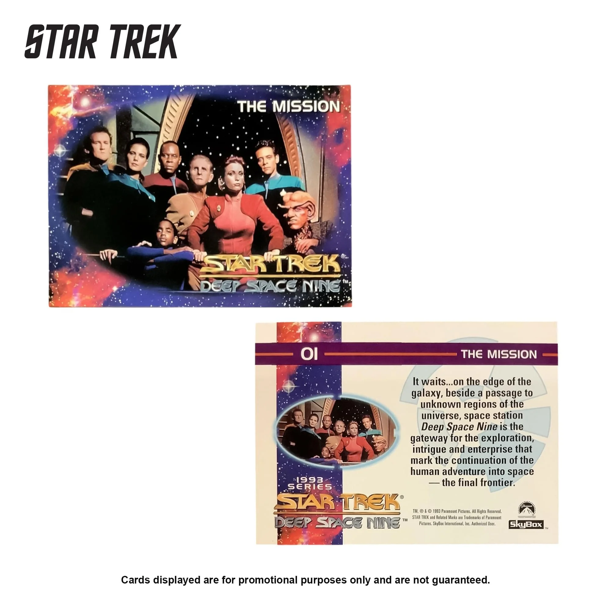 Star Trek Deep Space Nine 1993 Skybox Premiere Card Set | 48 Cards - Image 4
