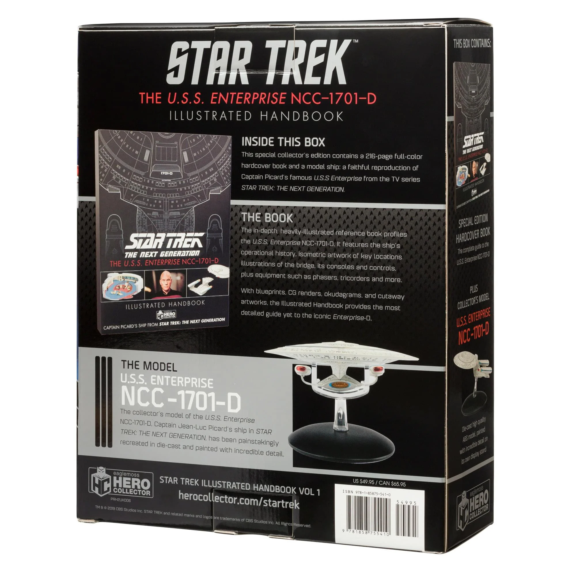 Eaglemoss Star Trek Illustrated Collectible Ship USS Enterprise NCC-1701-D - Image 9
