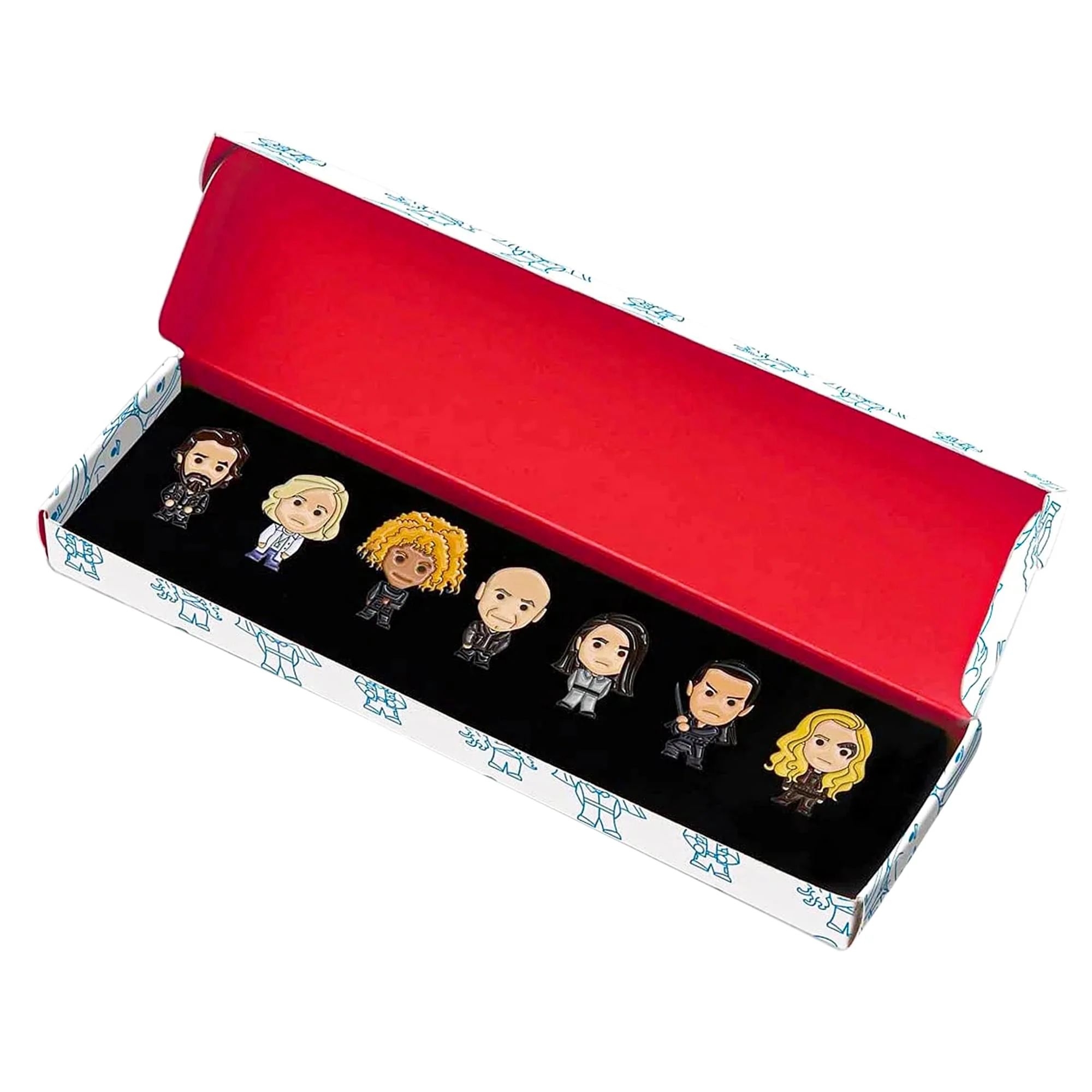 Eaglemoss Star Trek Picard Chibi Pin Badge Box Set - Image 3