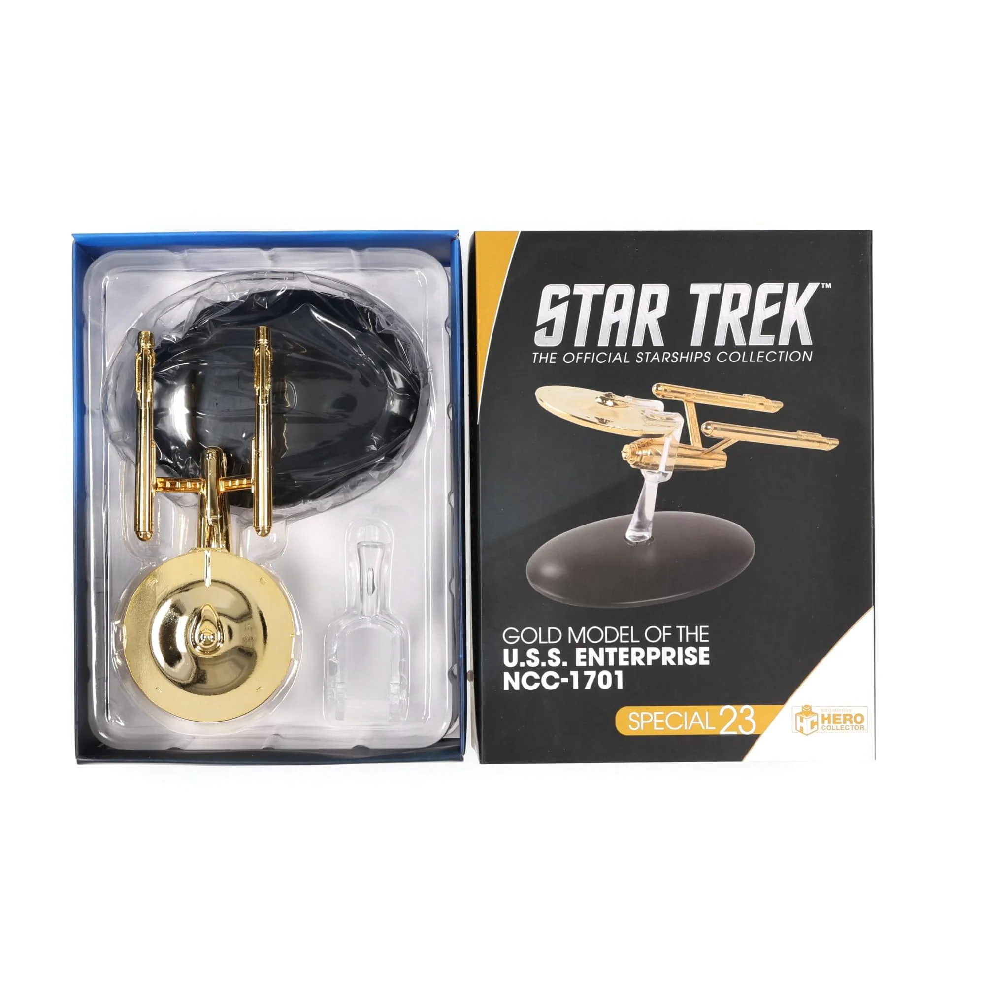 Eaglemoss Star Trek Ship Replica Gold Plated TOS NCC 1701 Enterprise (Variant) - Image 3