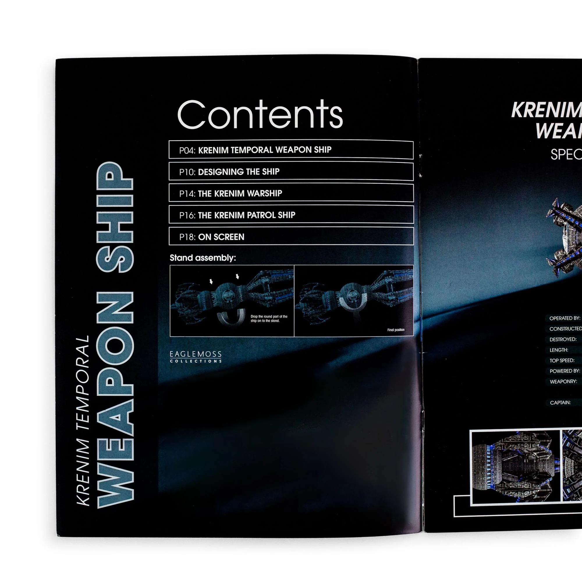 Eaglemoss Star Trek Starships Krenim Temporal Weapon Ship Magazine - Image 2