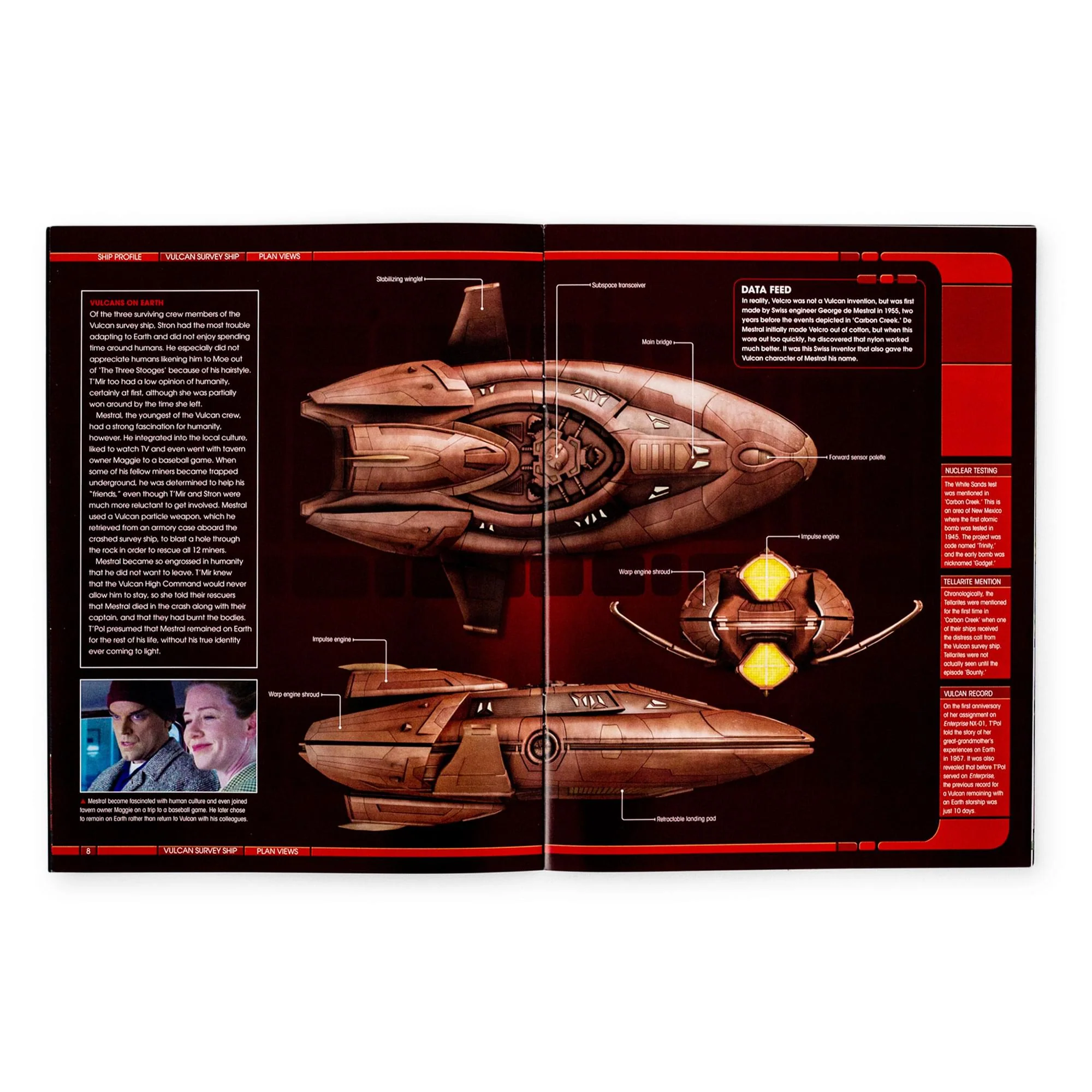 Eaglemoss Star Trek Starships Vulcan Survey Ship Magazine - Image 3