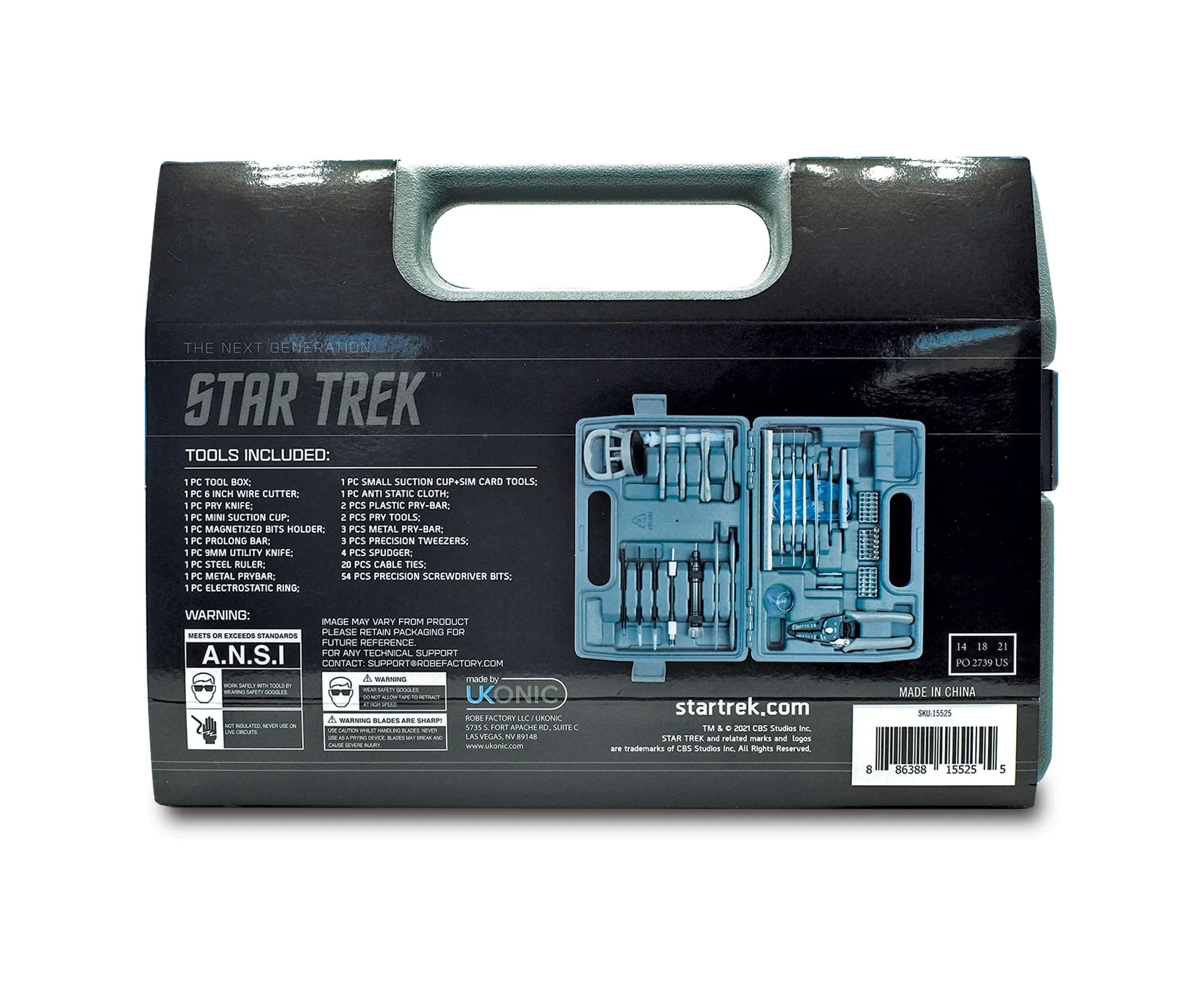 Star Trek: The Next Generation 100-Piece Engineering Field Kit Tool Set - Image 2