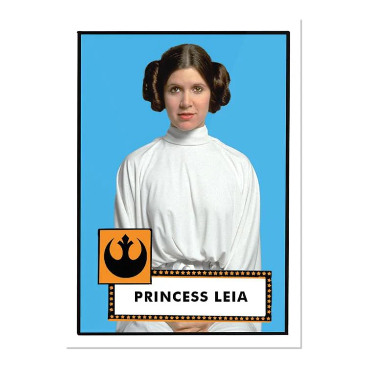 Star Wars 2023 Throwback Thursday Topps 3 Card Set | 1952 Baseball - Image 2