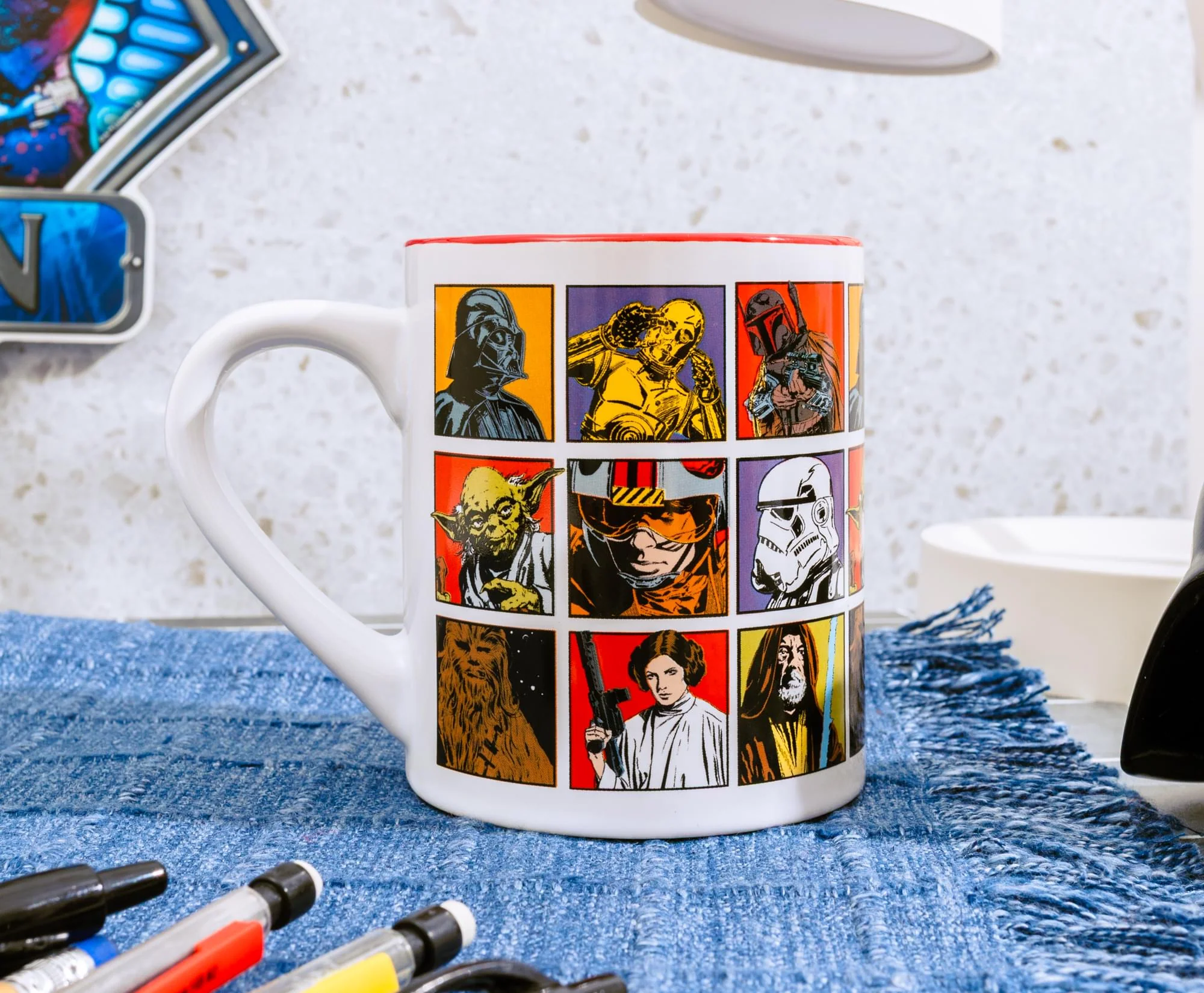 Star Wars: A New Hope Episode 4 Character Grid Ceramic Mug | Holds 14 Ounces - Image 6