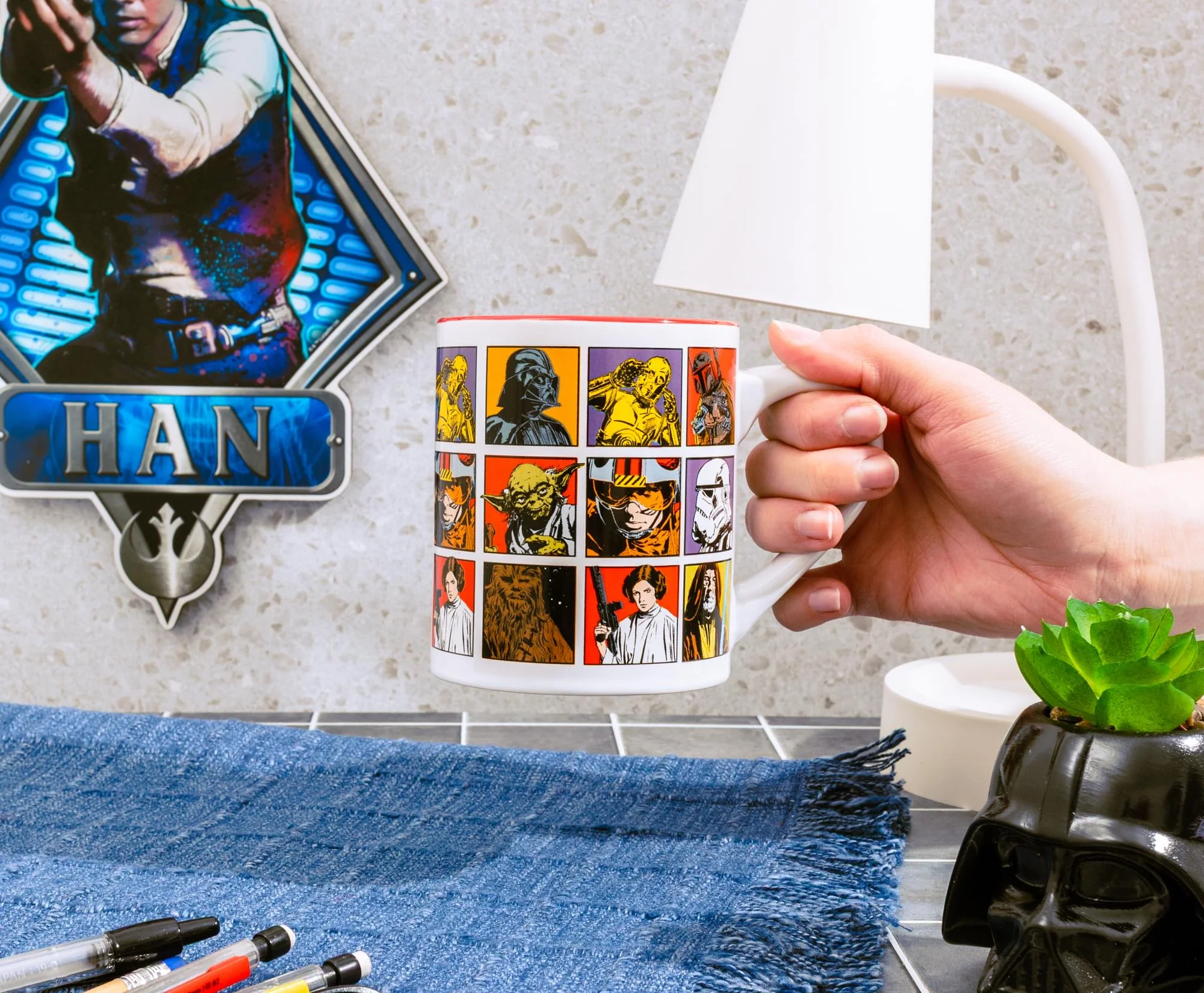Star Wars: A New Hope Episode 4 Character Grid Ceramic Mug | Holds 14 Ounces - Image 7