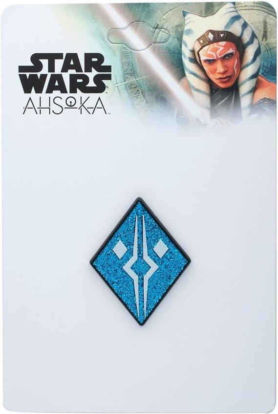 Star Wars Ahsoka Logo Enamel Glitter Pin - Image 3