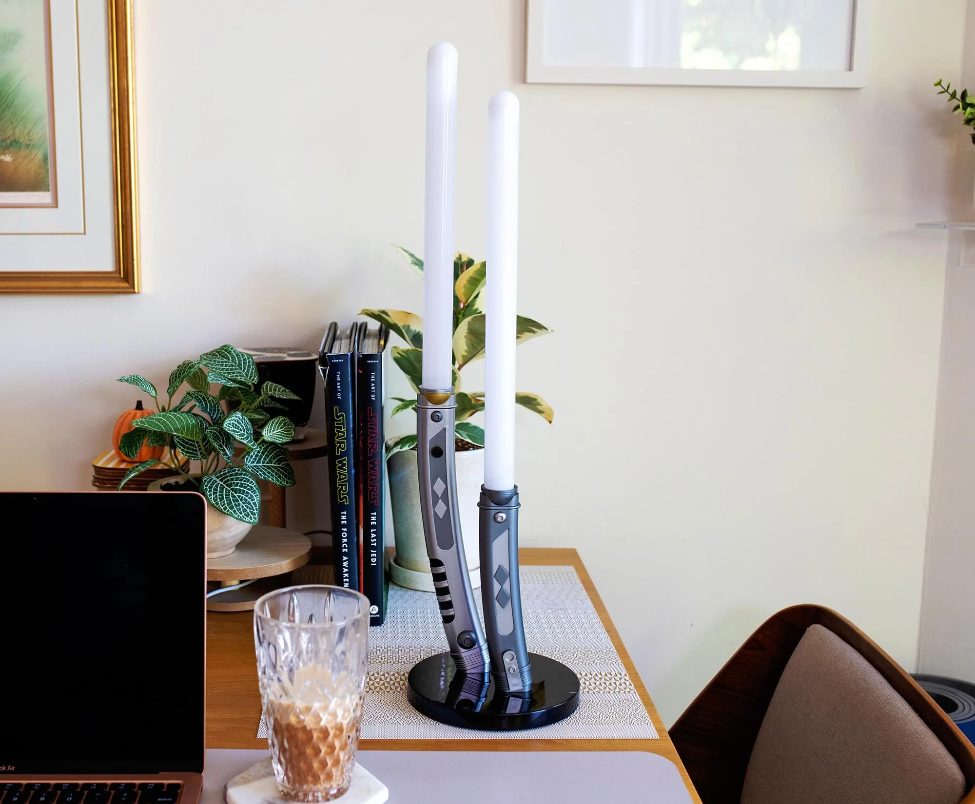 Star Wars Ahsoka Tano Dual Lightsabers Desktop LED Mood Light | 23 Inches Tall - Image 6