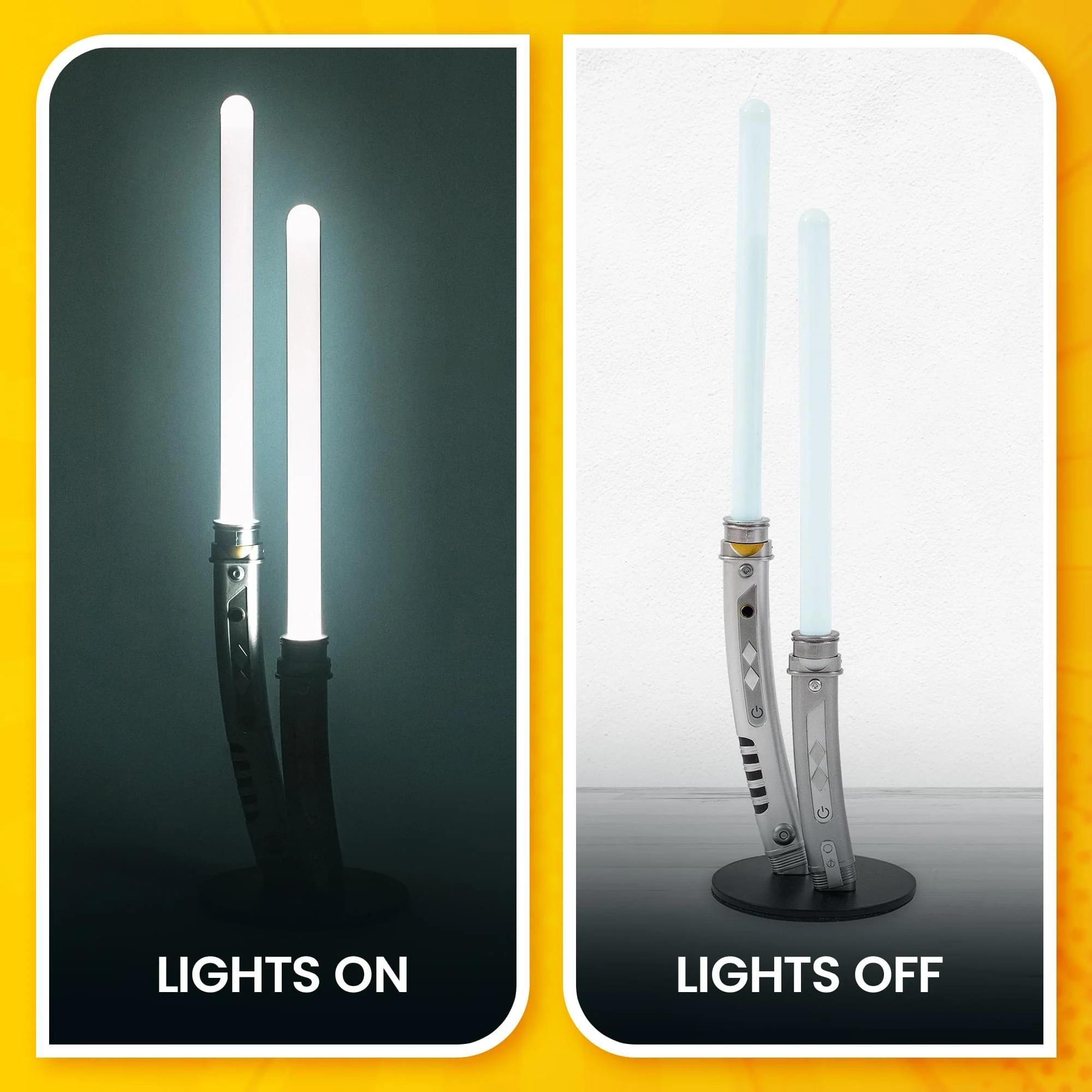 Star Wars Ahsoka Tano White Dual Lightsabers 12-Inch Mini LED Mood Light - Image 8