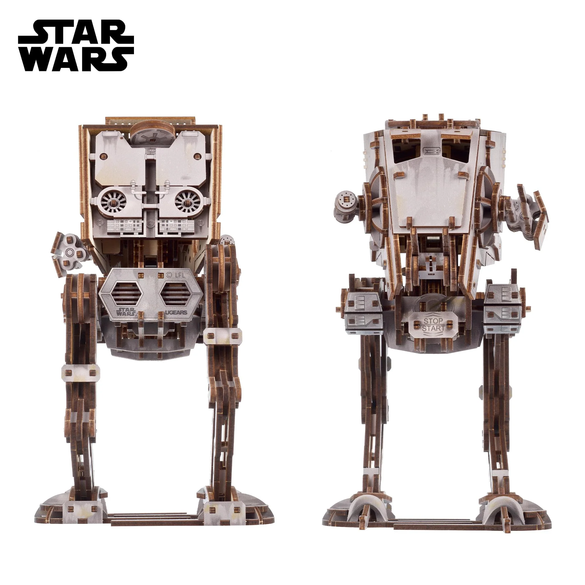 Star Wars AT-ST Walker 3D Wooden Puzzle Mechanical Model Kit - Image 2