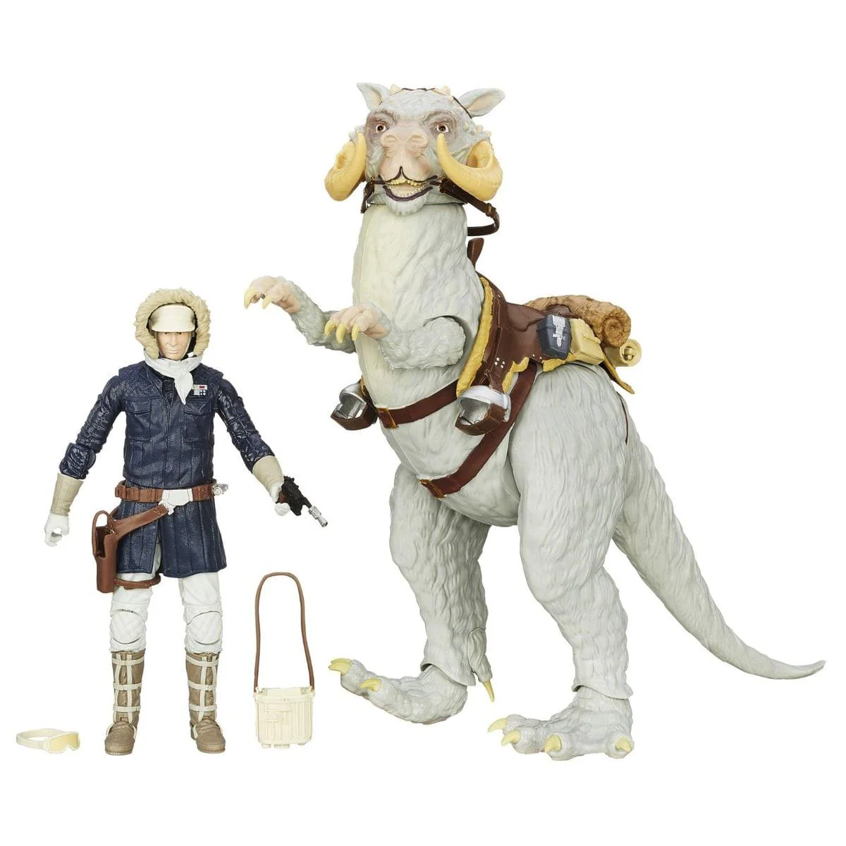 Star Wars Black Series Deluxe 6" Action Figure Set Han Solo (Hoth Gear) with Tauntaun - Image 2
