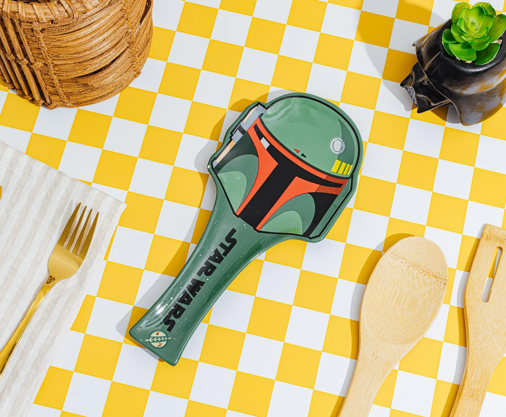 Star Wars Boba Fett Sculpted Ceramic Spoon Rest - Image 3