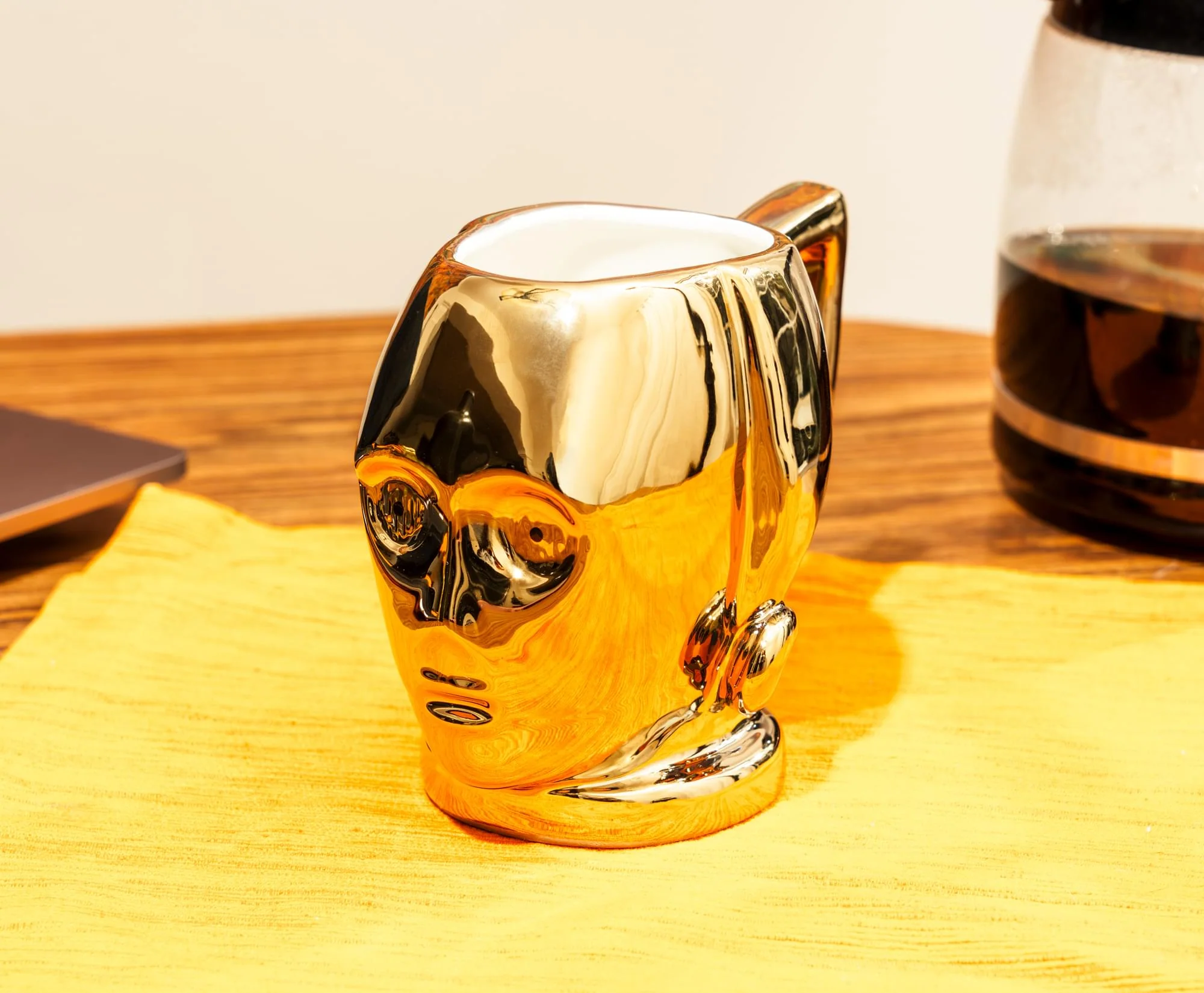 Star Wars C-3P0 Electroplated Sculpted Ceramic Mug | Holds 20 Ounces - Image 4