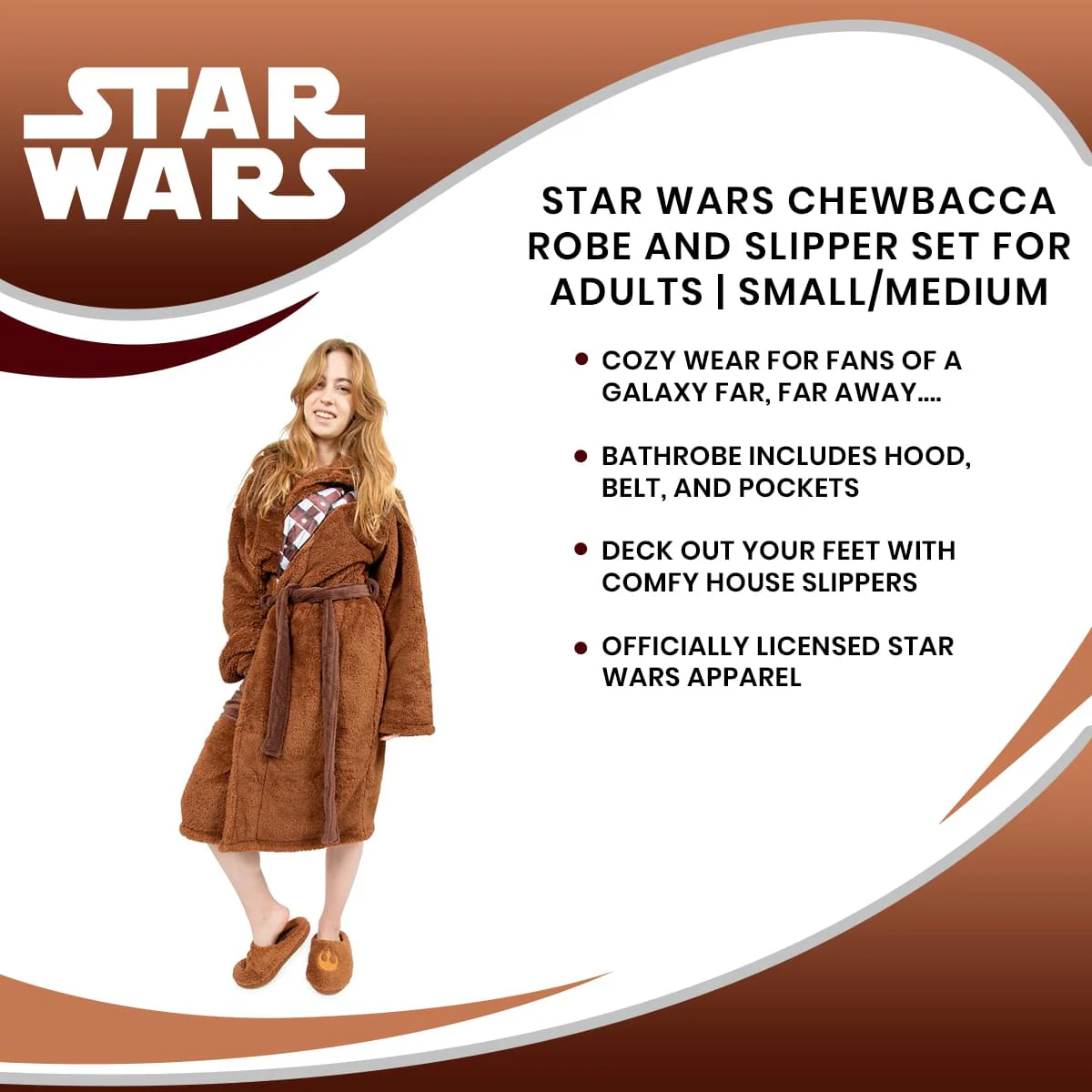 Star Wars Chewbacca Robe and Slipper Set for Adults - Image 13