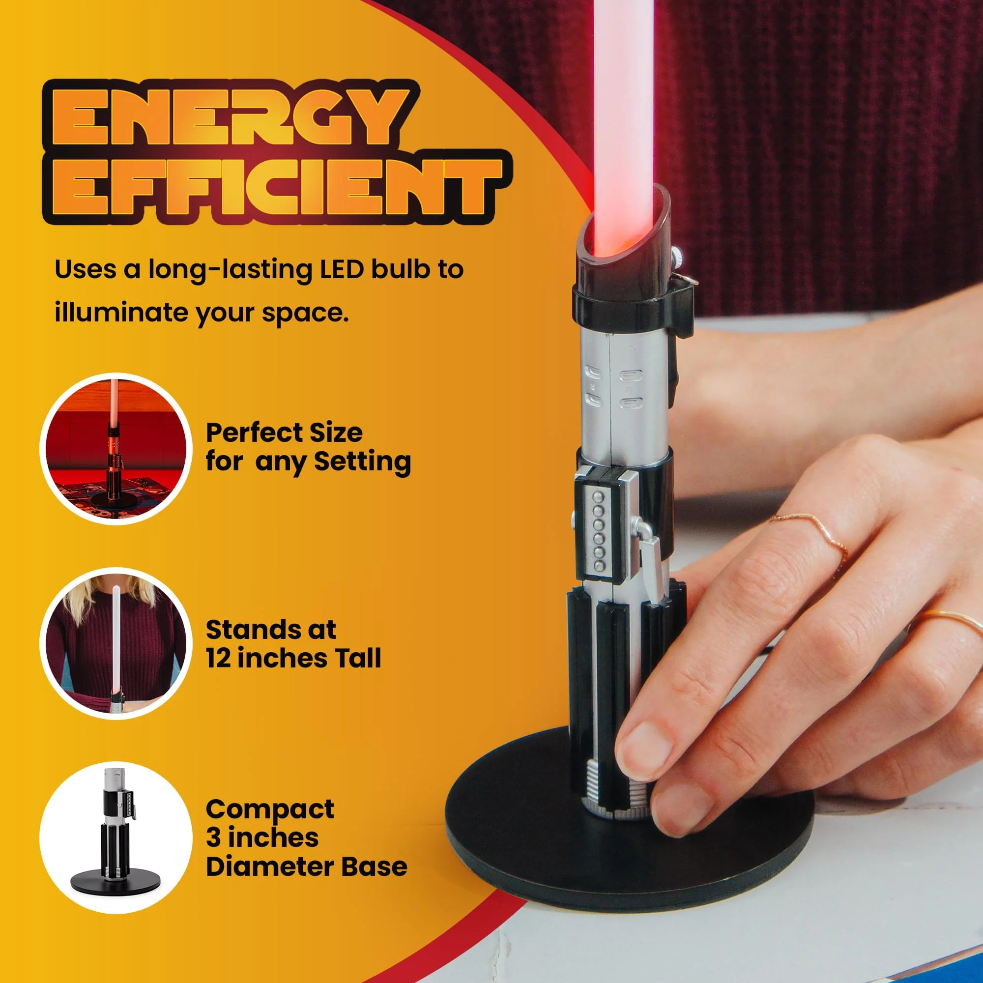 Star Wars Darth Vader Lightsaber 12-Inch Mini LED Mood Light - Image 6