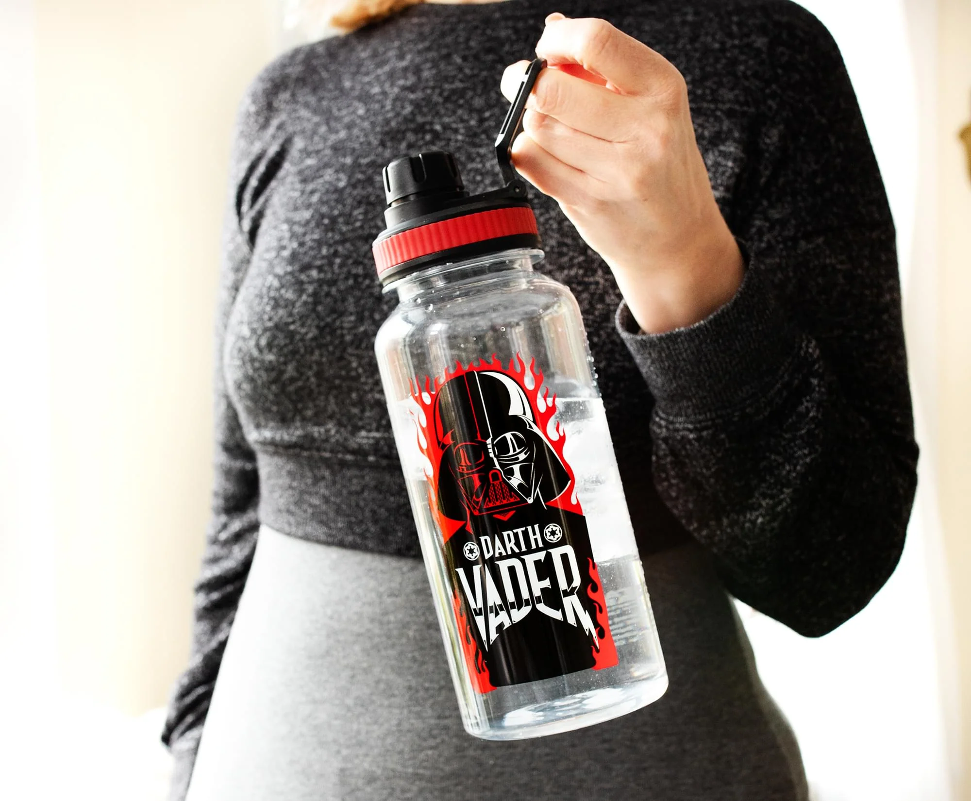 Star Wars Darth Vader Twist Spout Water Bottle and Sticker Set | Holds 32 Ounces - Image 8