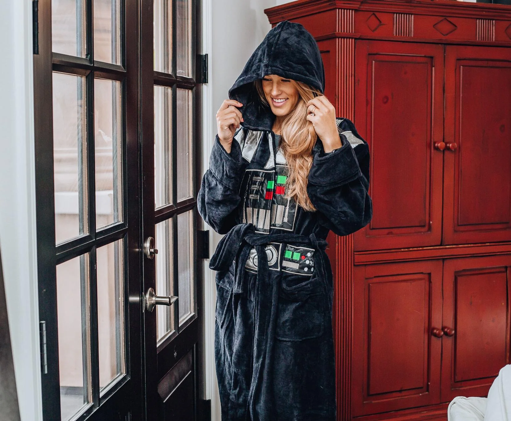Star Wars Darth Vader Unisex Terrycloth Bathrobe for Adults | One Size Fits Most - Image 3