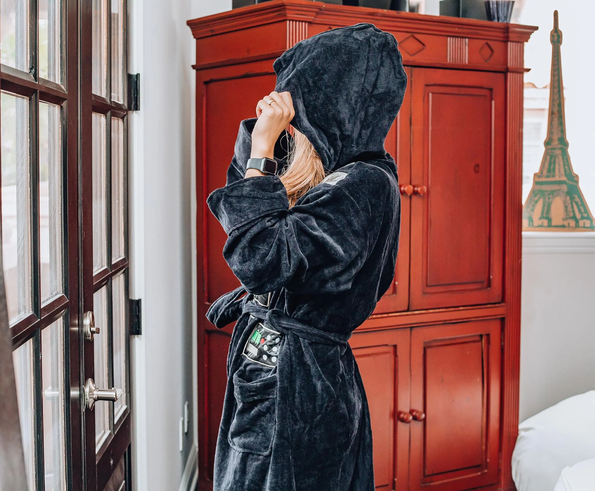 Star Wars Darth Vader Unisex Terrycloth Bathrobe for Adults | One Size Fits Most - Image 4