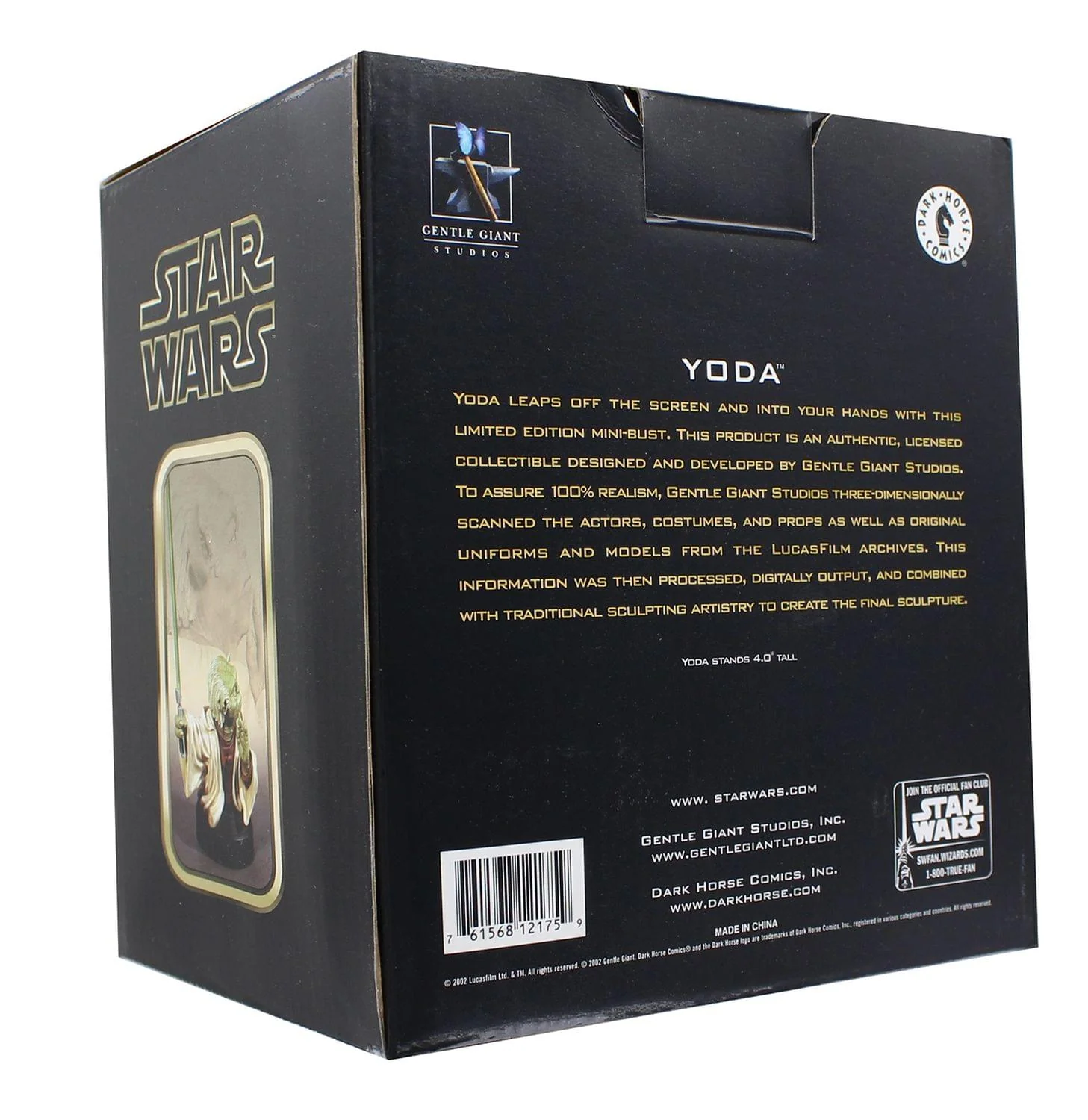 Star Wars Episode 2 Yoda 4 Inch Resin Mini Bust - Image 2