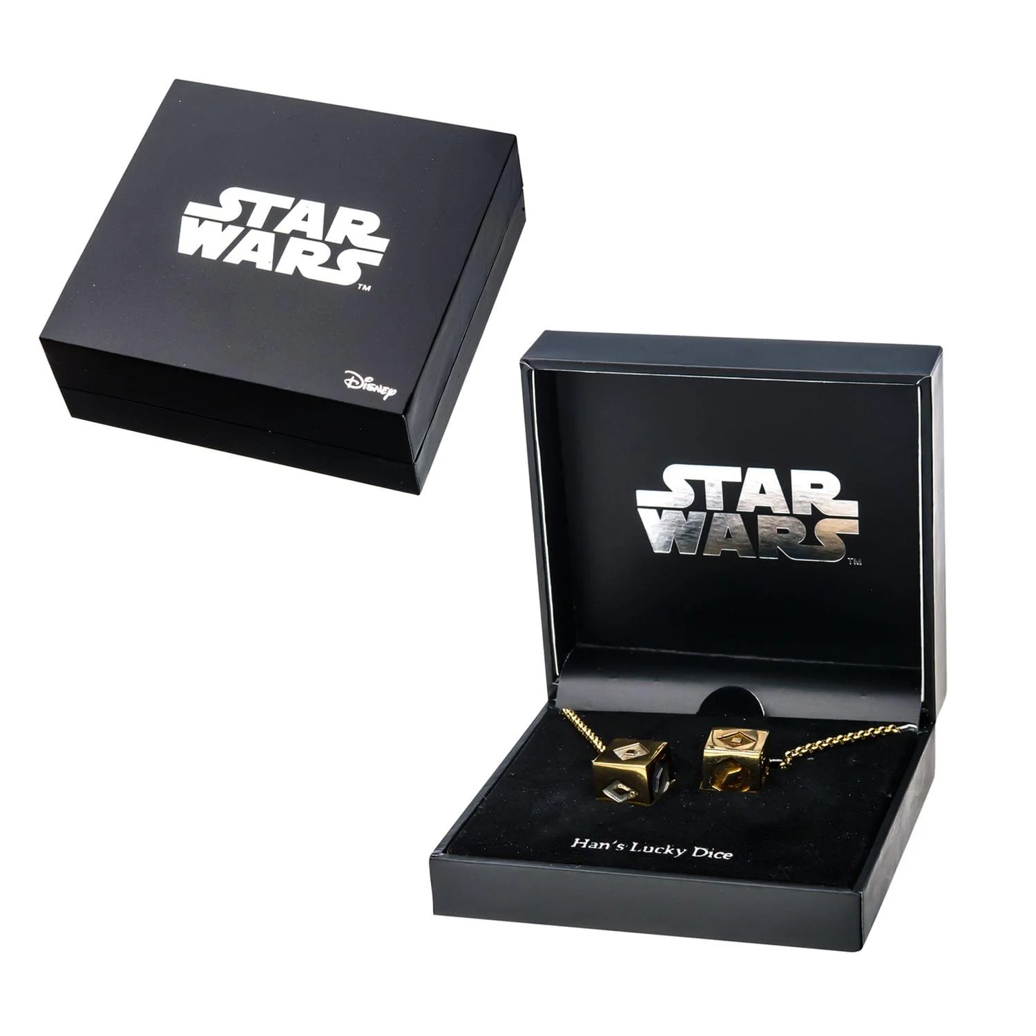 Star Wars Han Solo Corellian Gold 3D Dice Necklace - Image 2