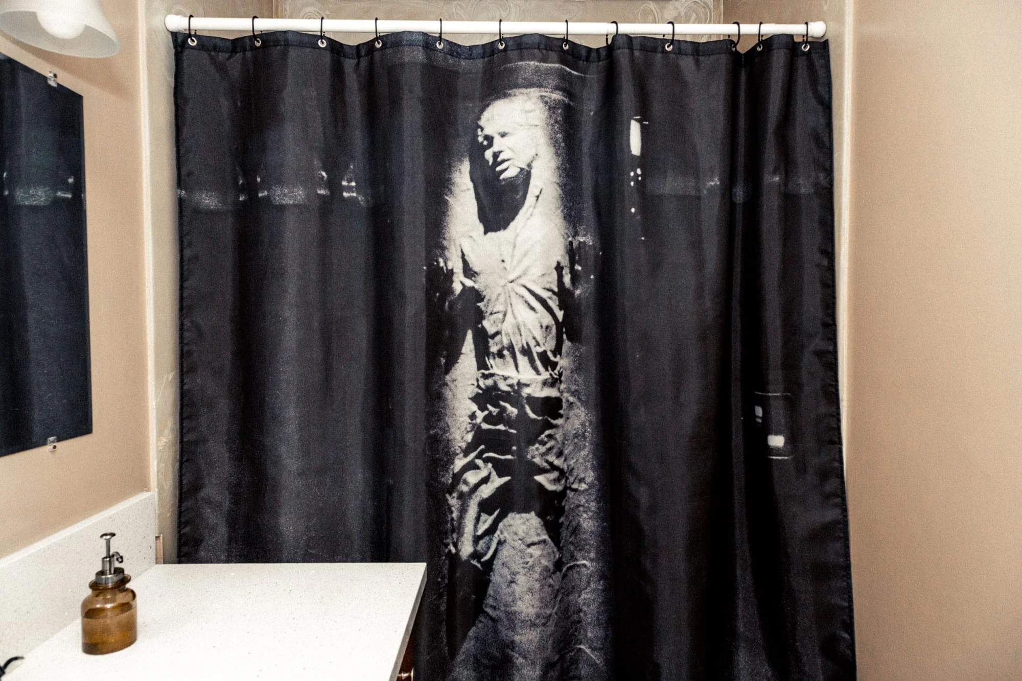 Star Wars Han Solo In Carbonite Shower Curtain | 71 x 71 Inches - Image 6